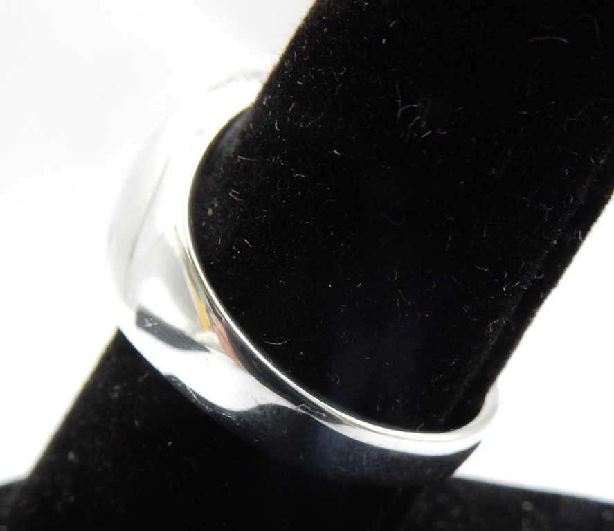VINTAGE STERLING SILVER 14K GOLD SIGNET RING – “S” MONOGRAM, SIZE 9.5, 12 GRAMS