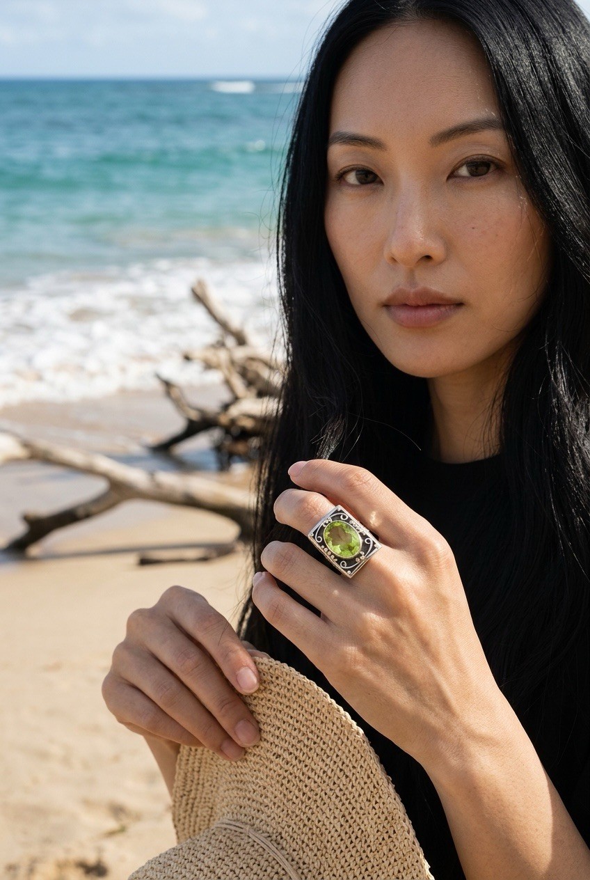Vintage Nicky Butler Lemon Quartz RAJ Limited Addition Retired Ring Size 8