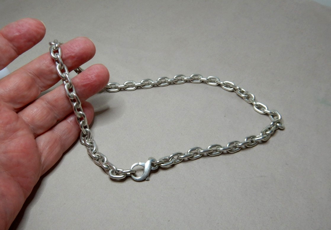 Vintage Sterling Silver Heavy Chunky Link Chain Necklace By Dban Australia 4208