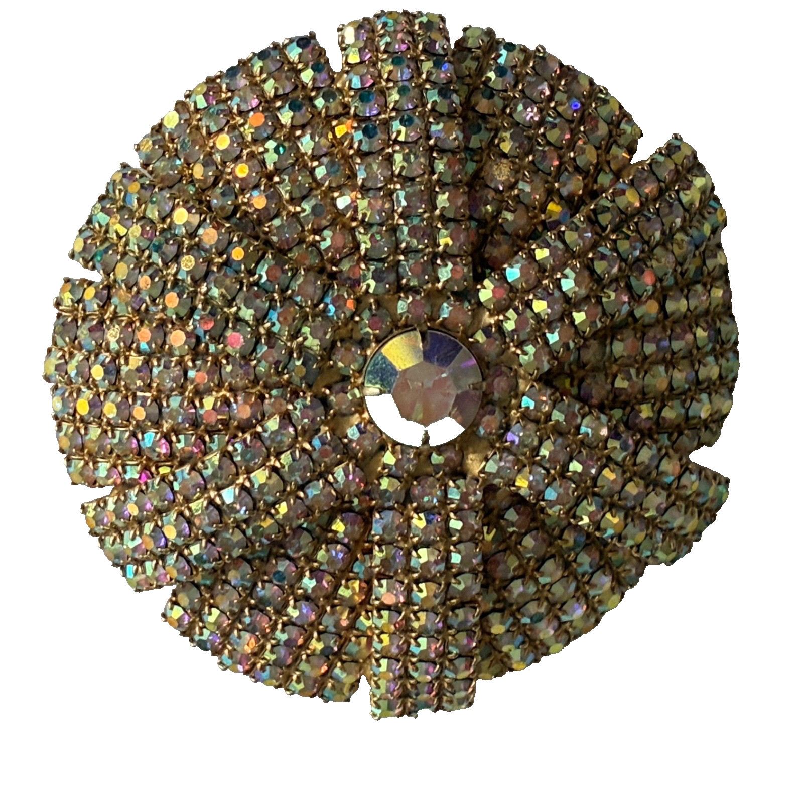 Vintage AB Crystal Brooch Pin Brooch