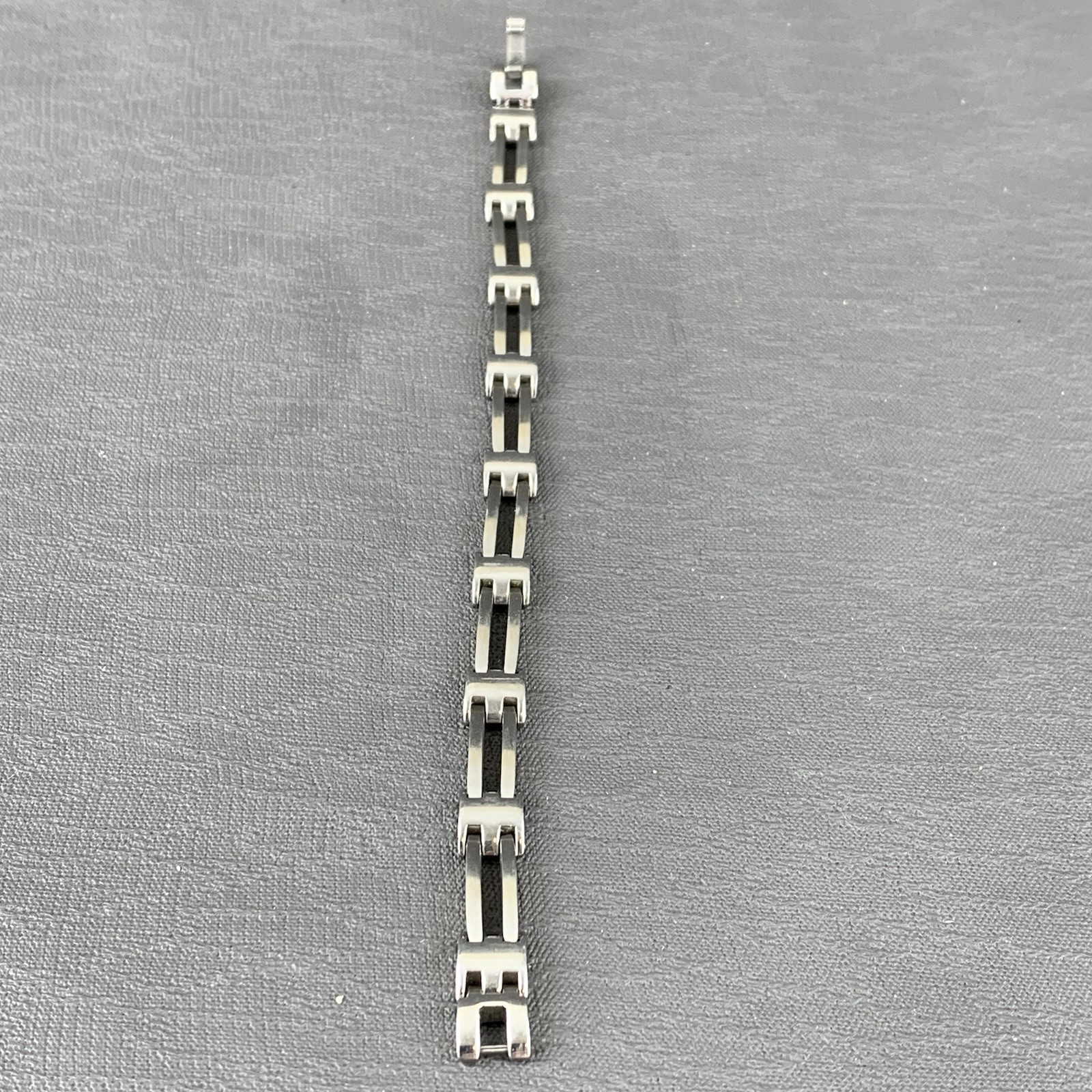 Vintage Stainless Steel Link Bracelet 7 Inch