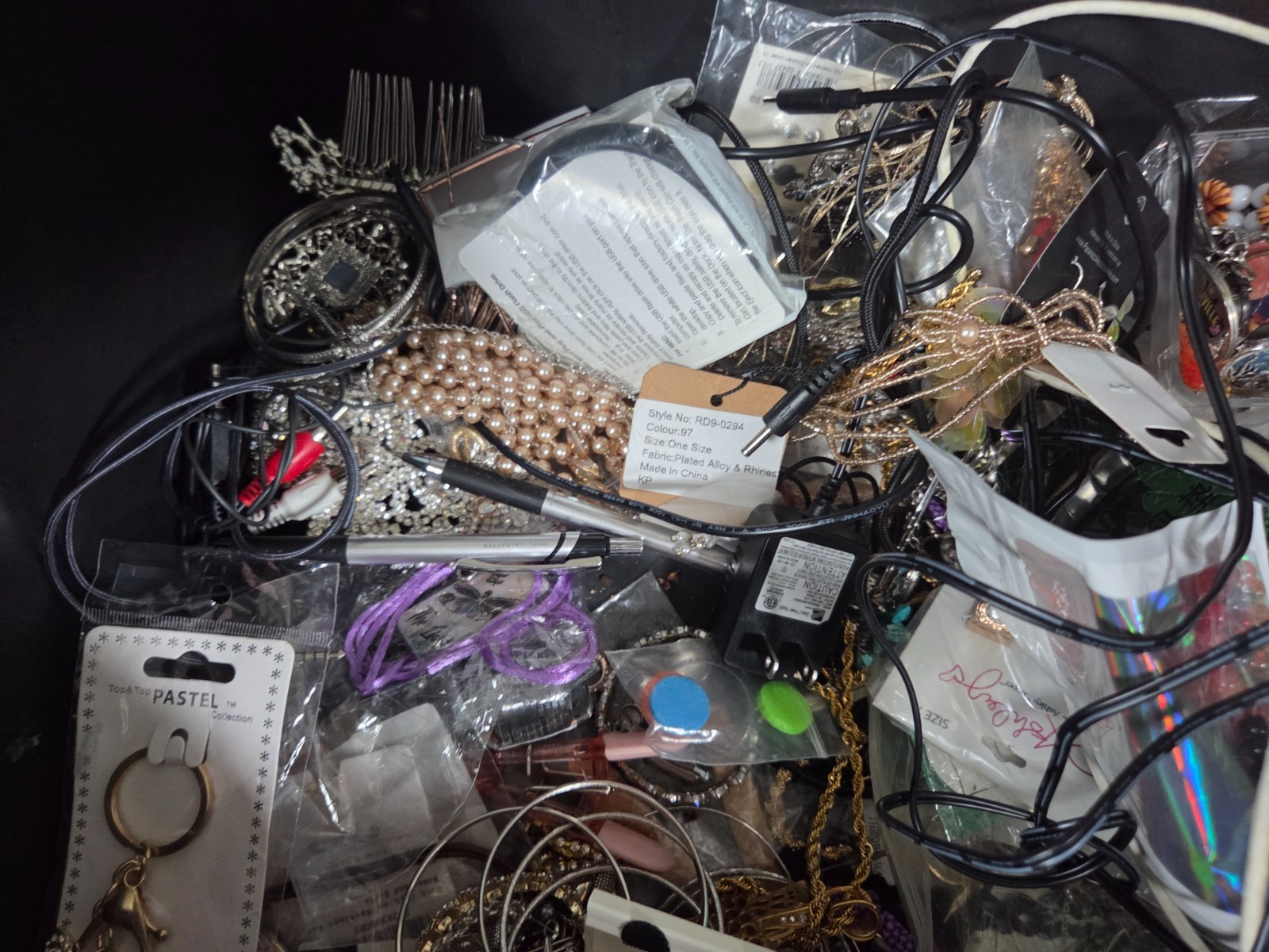 Storage unit find- tote full of jewelry sterling silver