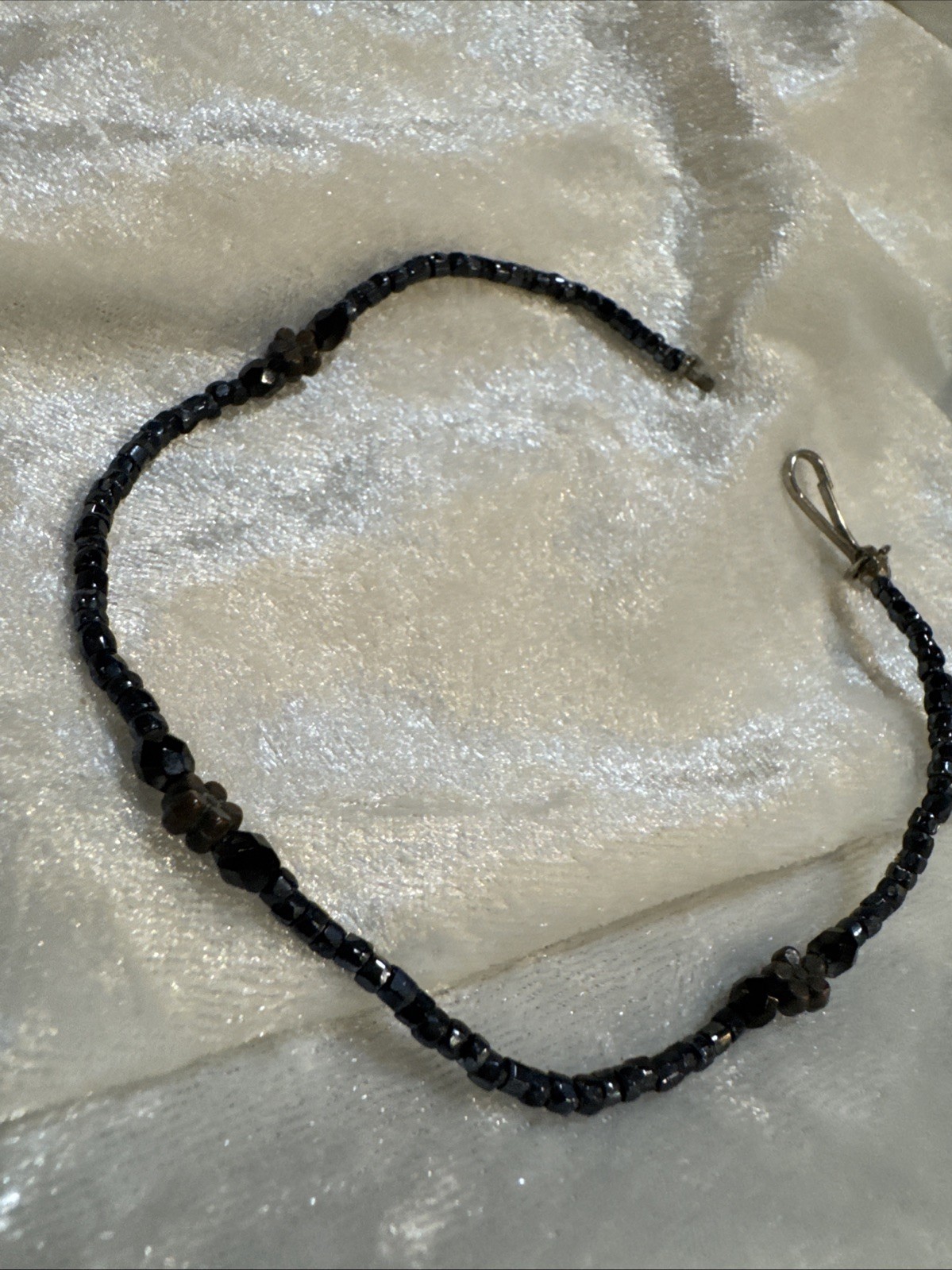 Vintage faceted gemstone bead strand Organic Bracelet