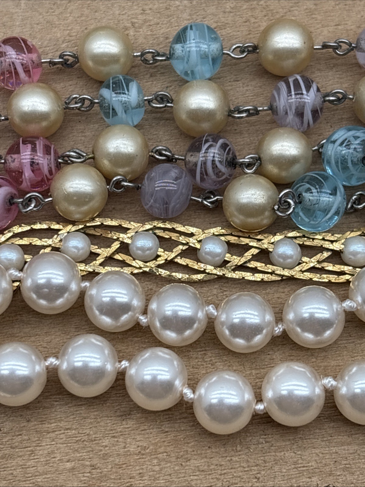 VTG Estate Jewelry Gold/Silver Tone Cameo Rhinestone C-Clasp Some Signed NICE 20