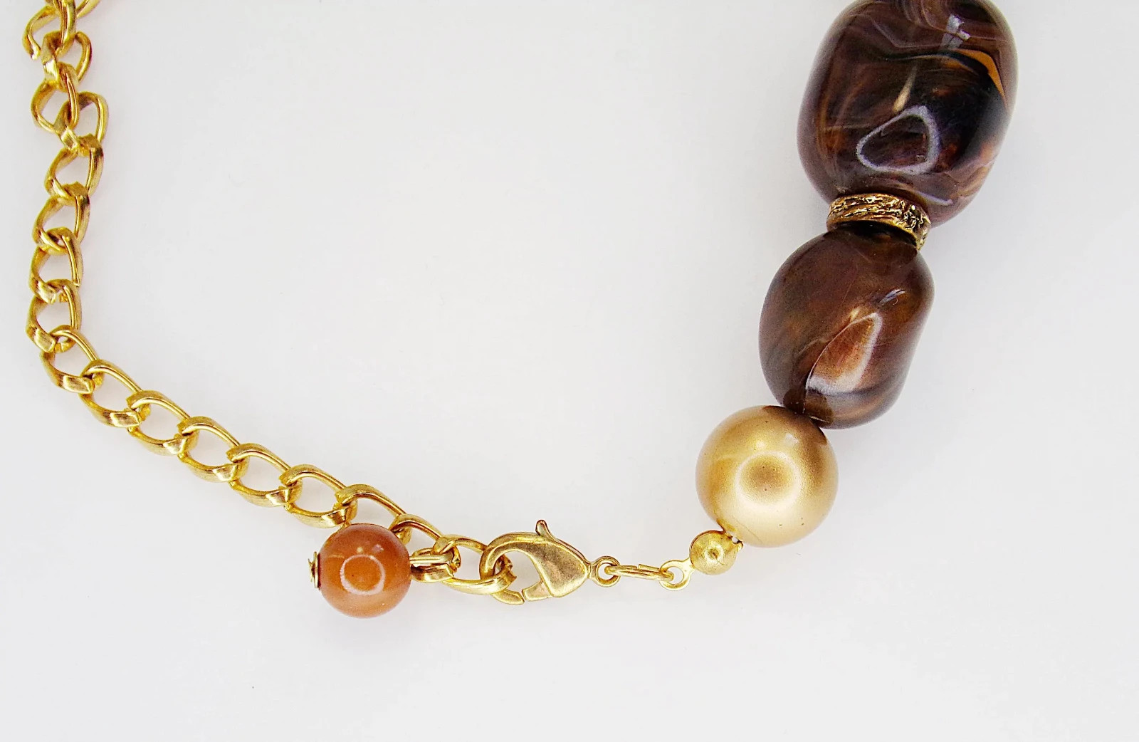 Elegant Tiger’s Eye Beaded Necklace, Gift for Her, Jewelry, Golds & Browns
