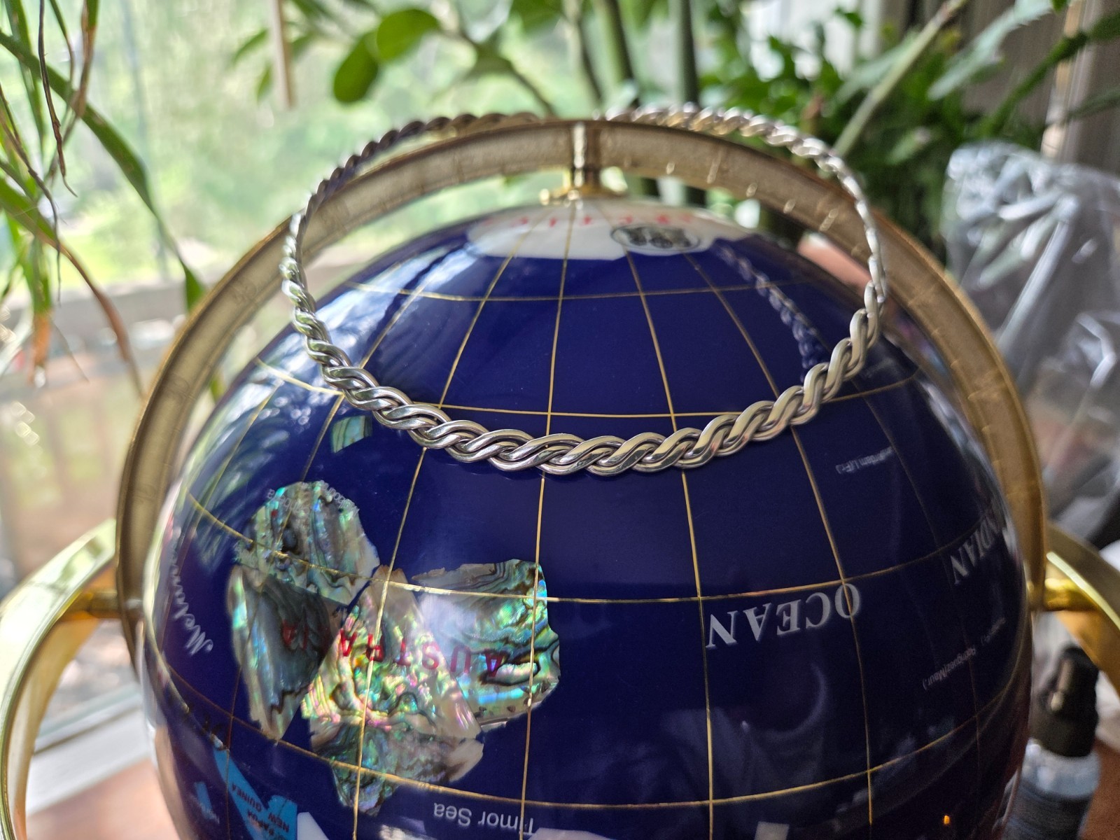 VTG Mexico 925 SS Braided Collar Cuff Necklace
