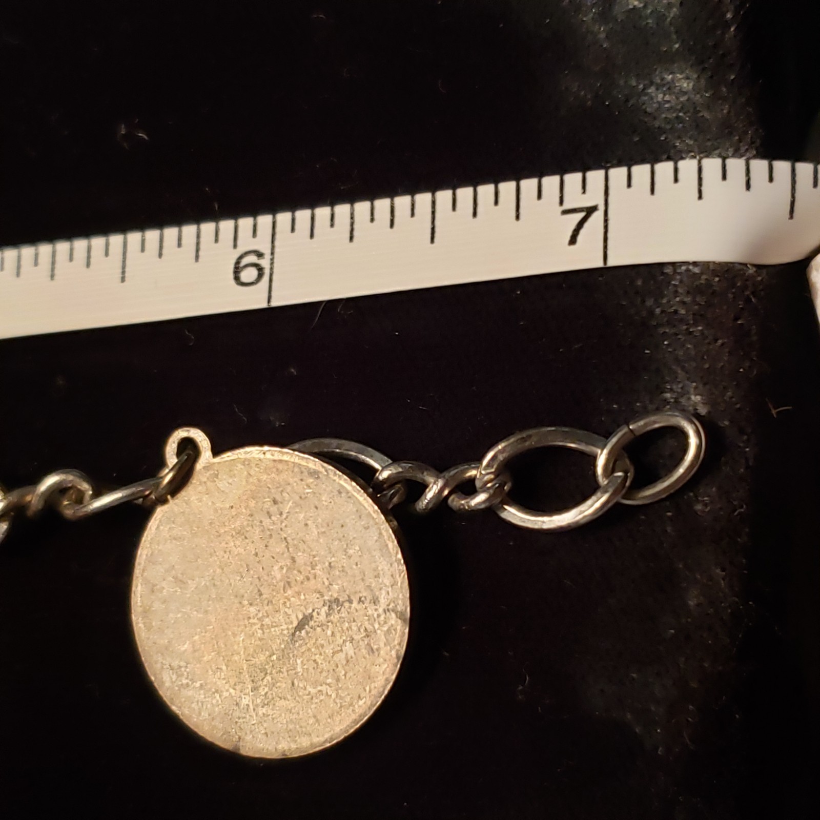 1960’s JFK JOHN JR JACKIE O CHARM BRACELET SILVER TONE