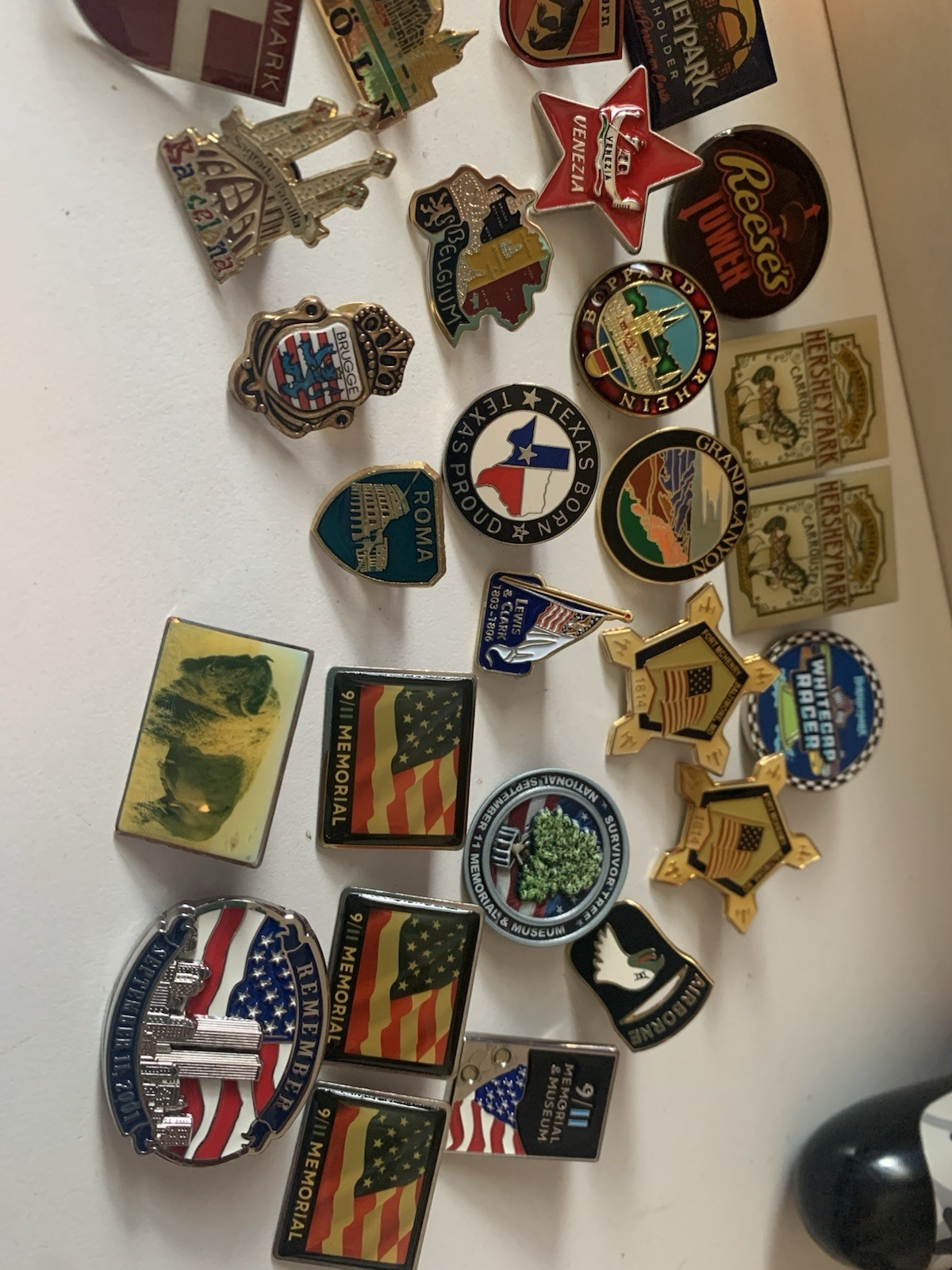 Vintage Pins Collection From Around The World