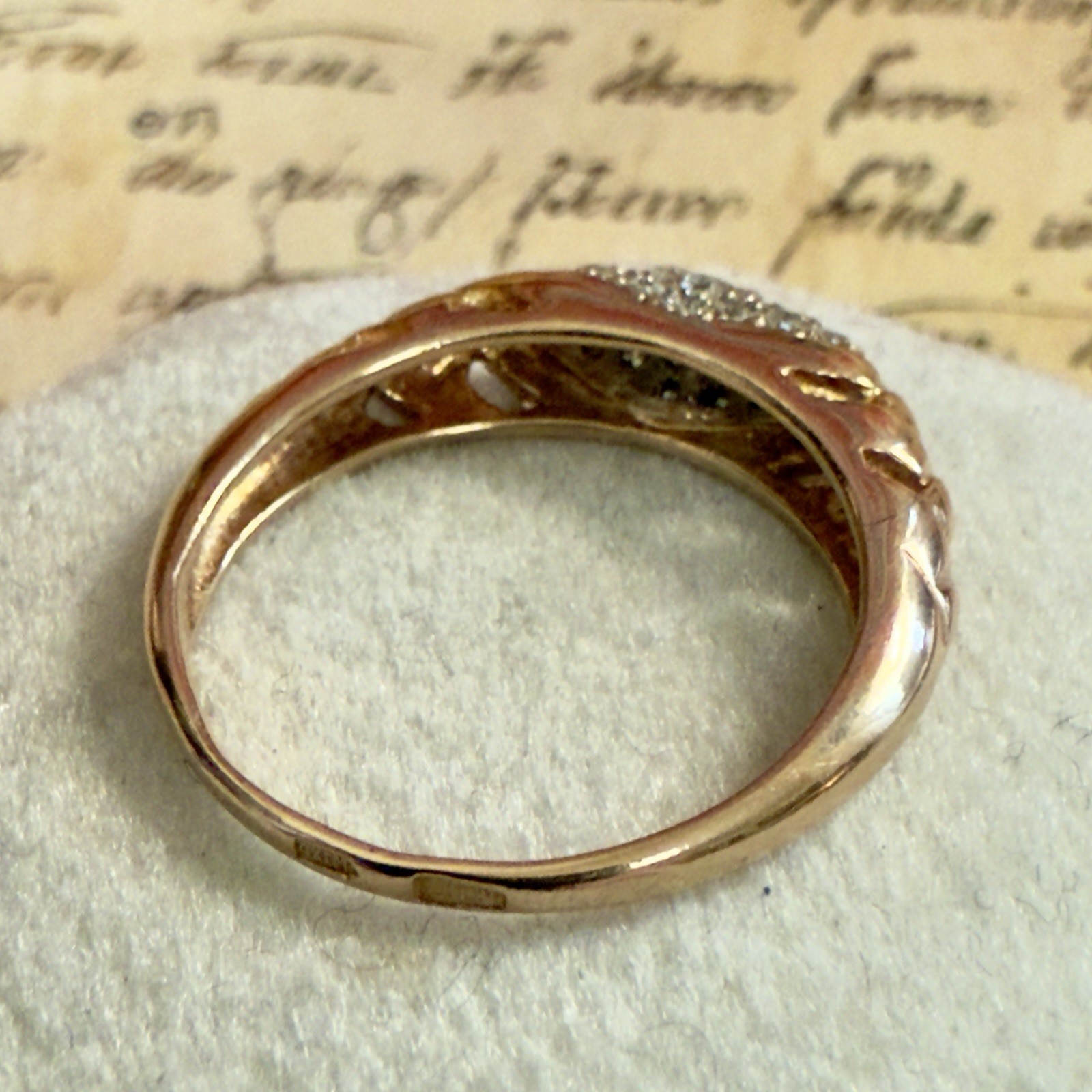 Size 7.25 – 14K 585 Gold Ring – Stunning Vintage East European – #1770