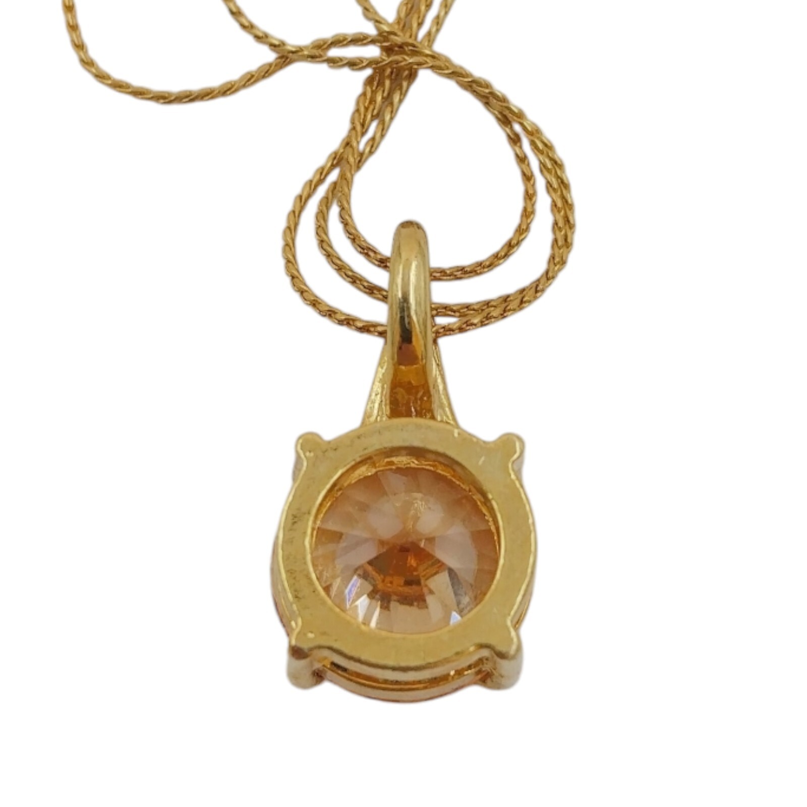 Brilliant Cut Zircon Pendant Necklace Multistrand Chain Glamour Jewelry Women’s