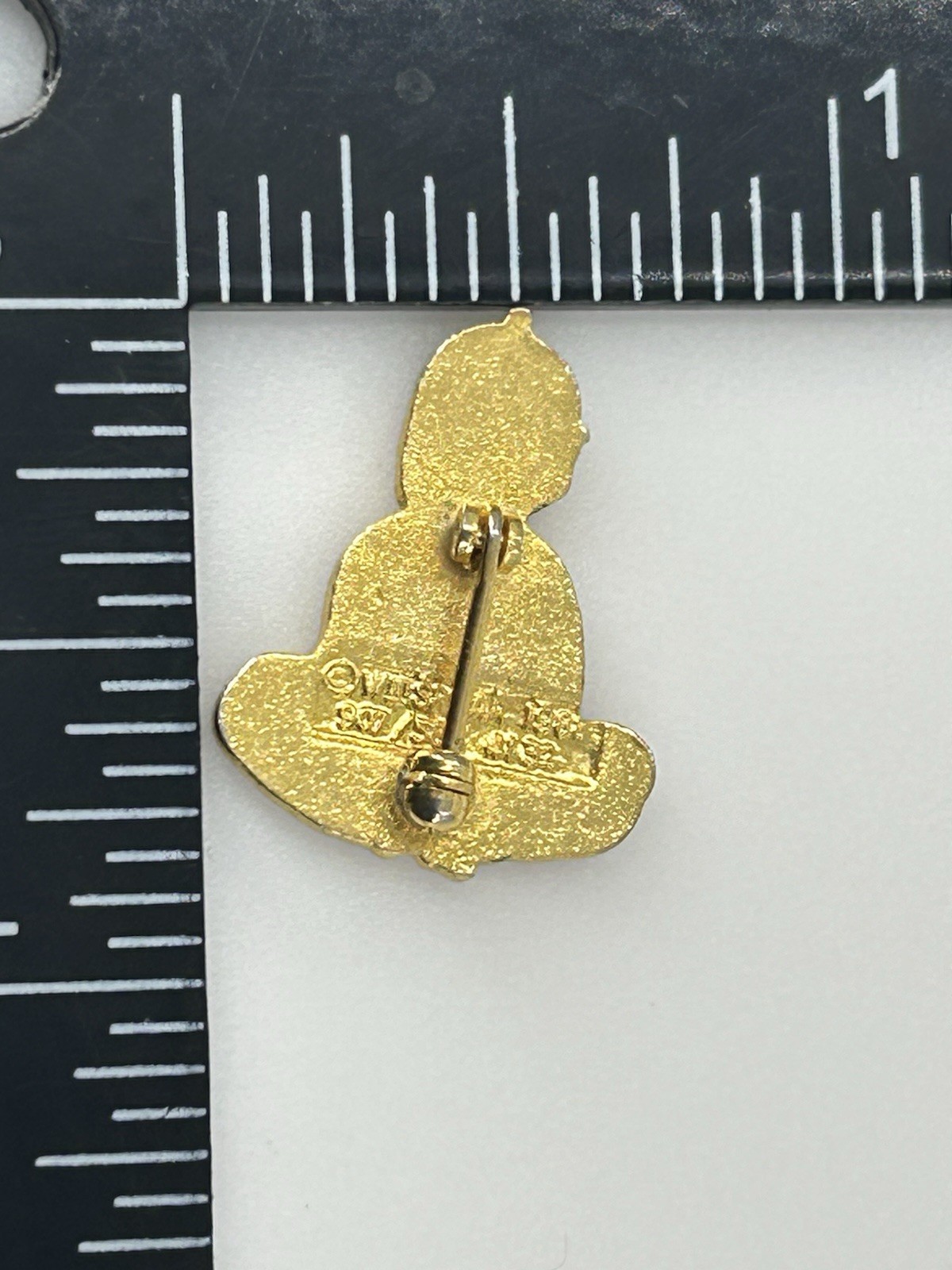 Vintage 1984 Baby Enamel Pin Brooch