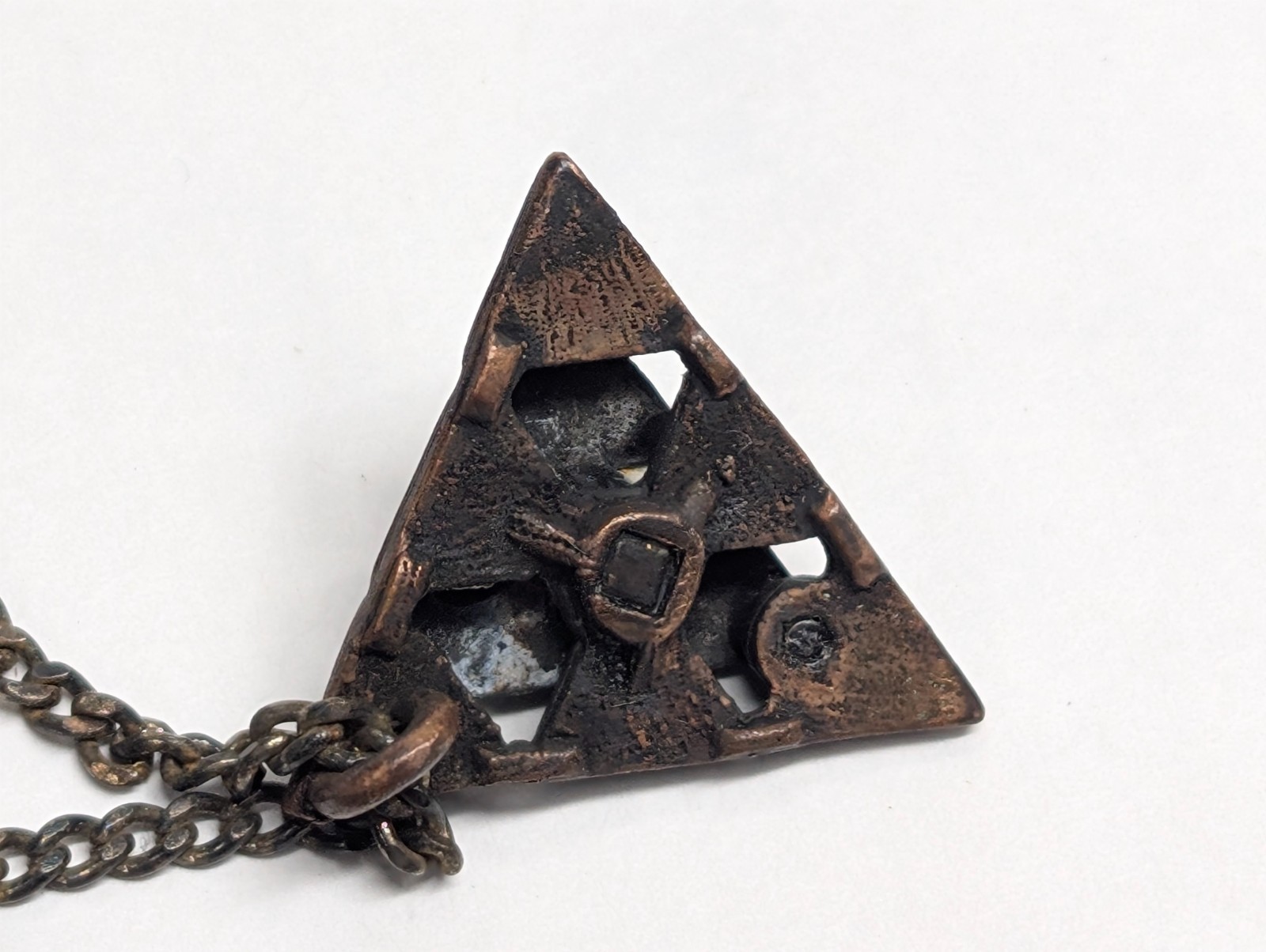 Triangle Pendant Necklace Geometric Pyramid Hipster Chain Charm Triangles Stack