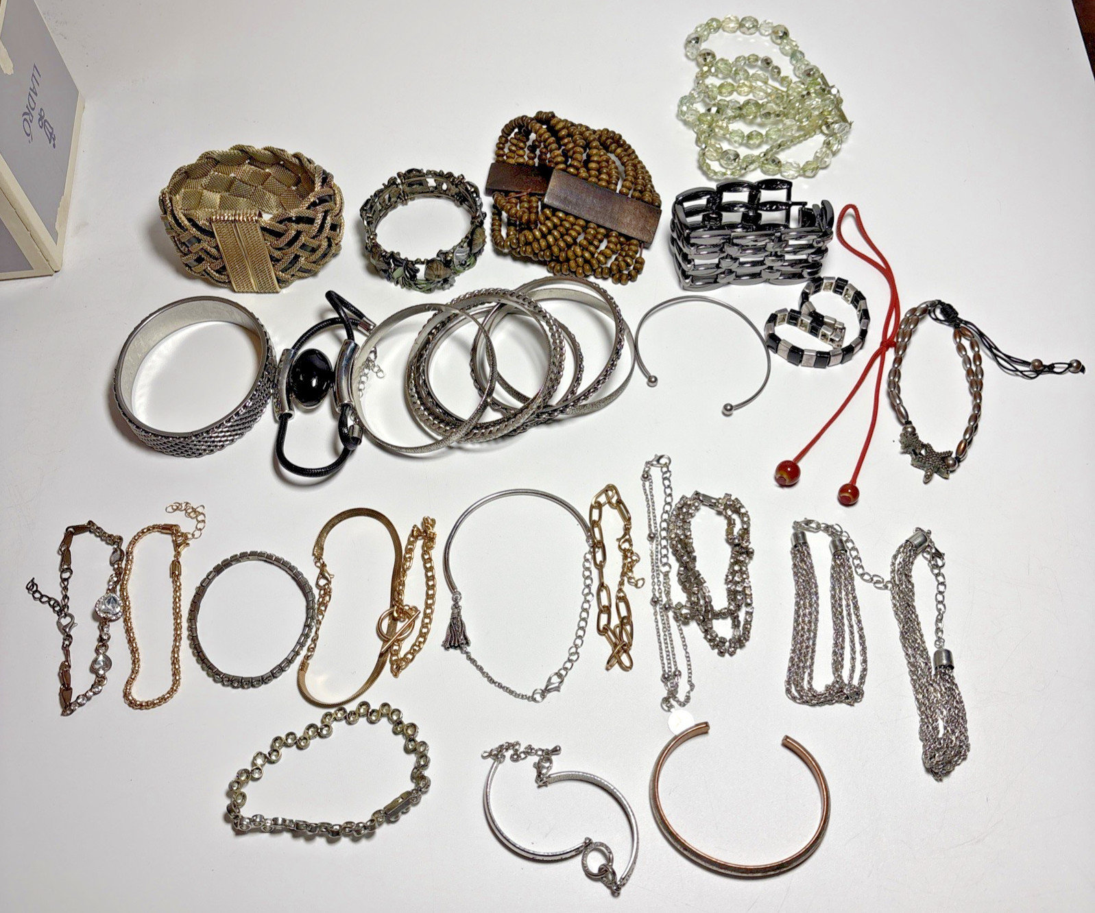 Vintage Costume Jewelry Bracelet Lot • Mixed Styles • Fashion Accessory Bundle