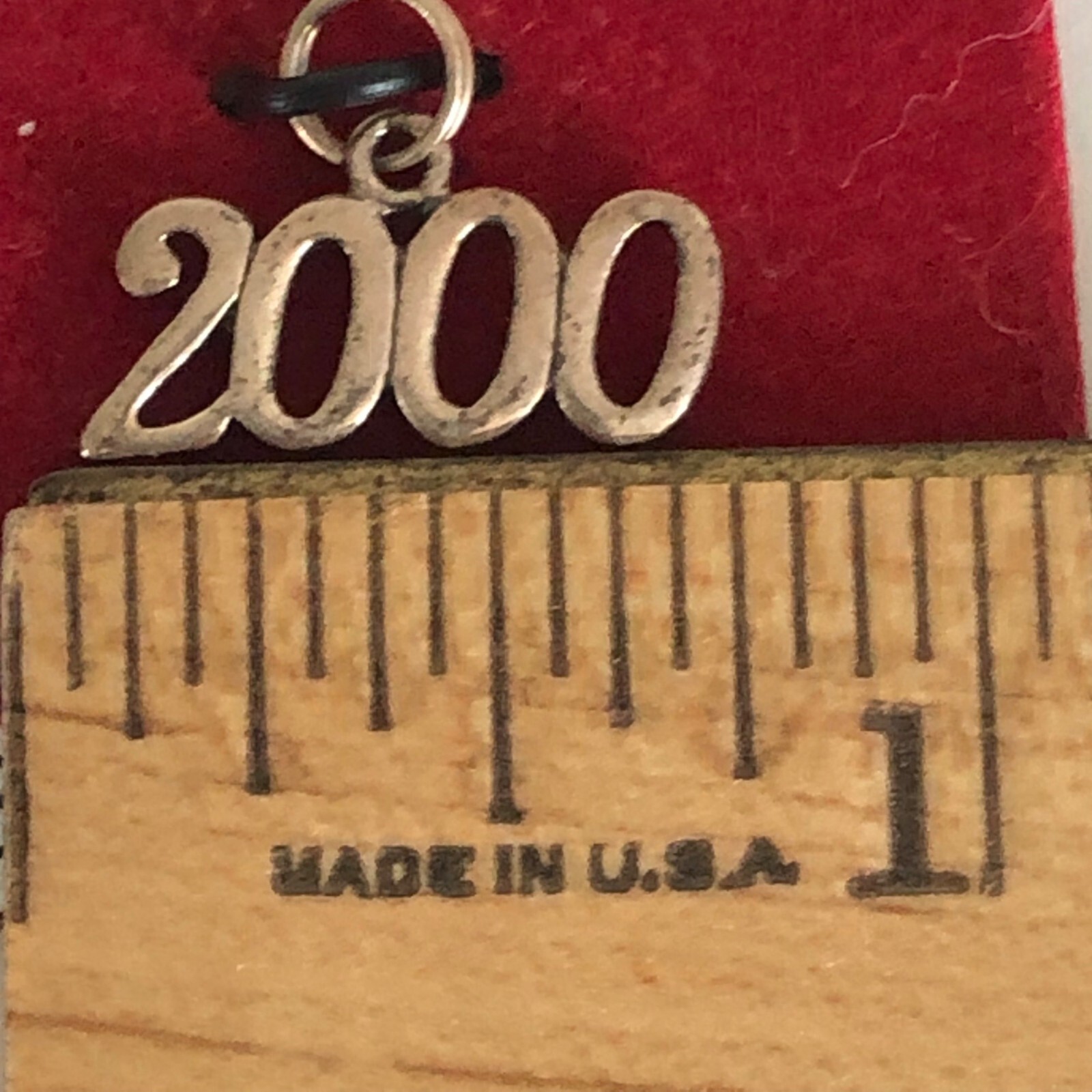 Vintage Jezlaine Y2K Year 2000 Sterling Silver Charm for Bracelet 925 .75″ New