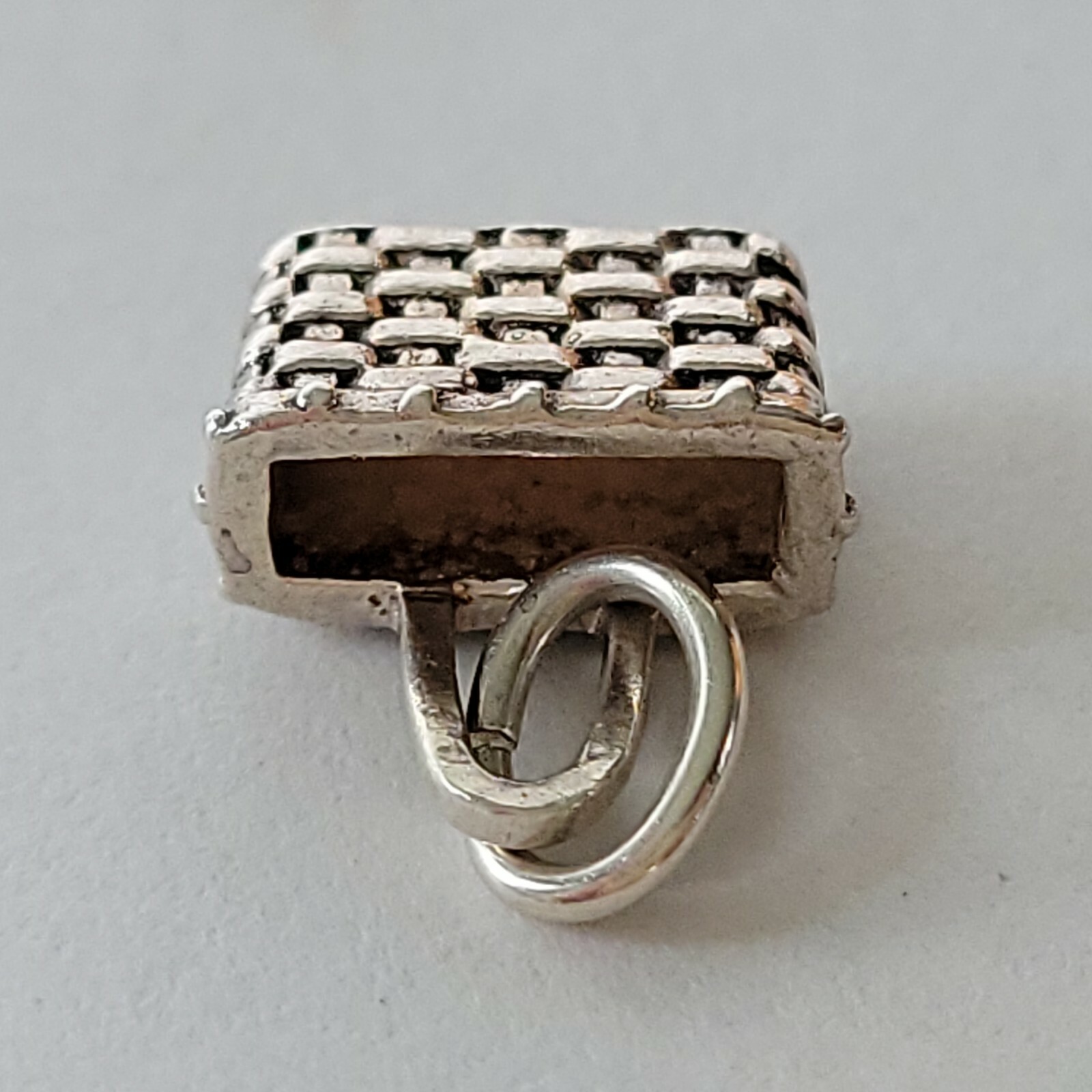 Brown County Baskets Key Basket Mini Charm Sterling Silver