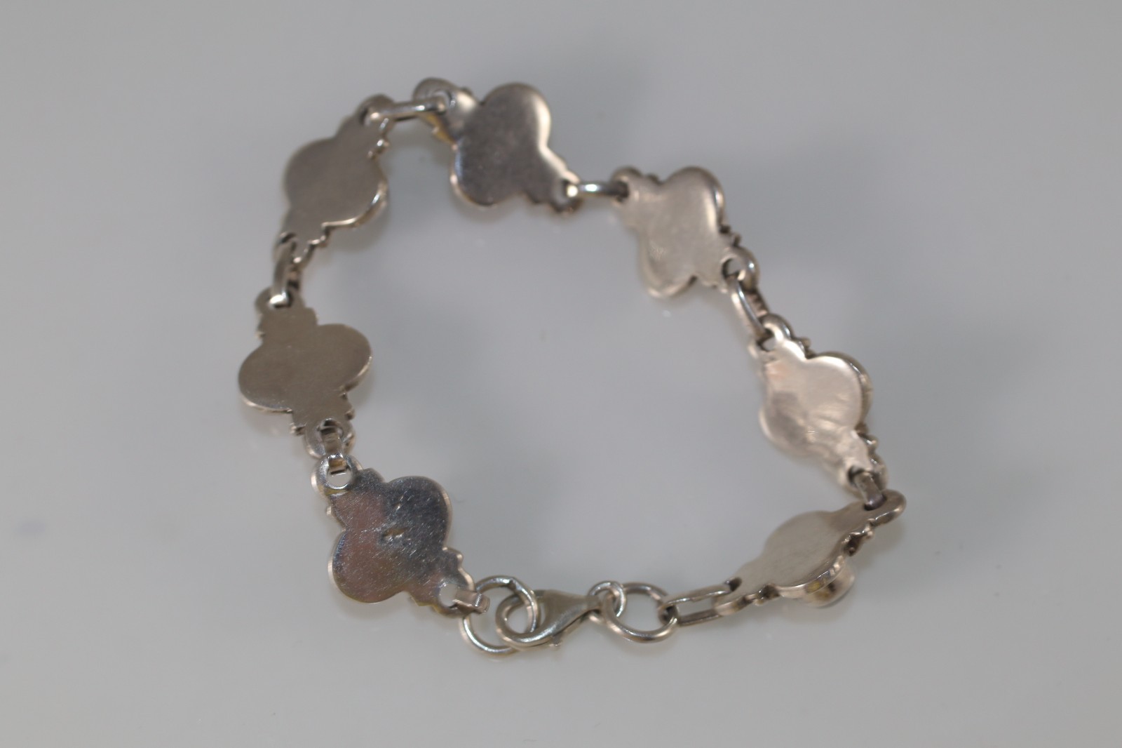 Vintage 925 Sterling Silver Moonstone Bracelet 7.5″