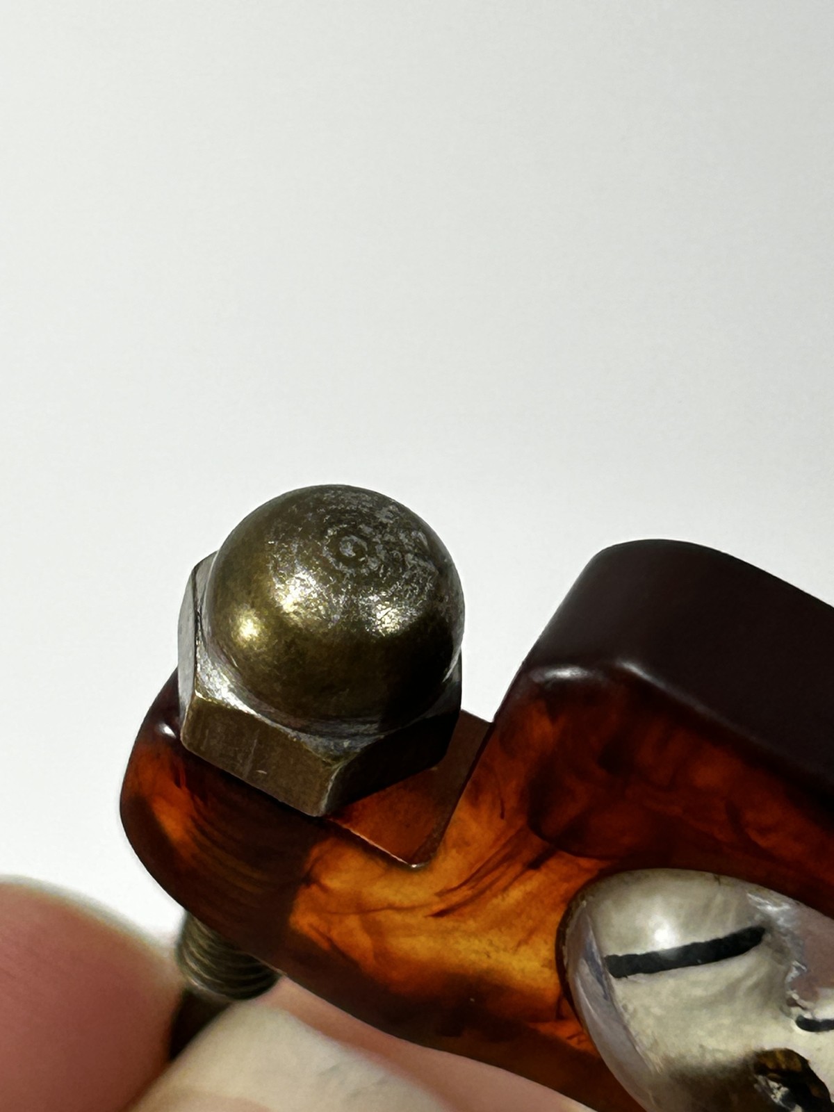 Vintage Antique Tortoiseshell Celluloid Dog Bakelite Mother key Pearl Clip tag