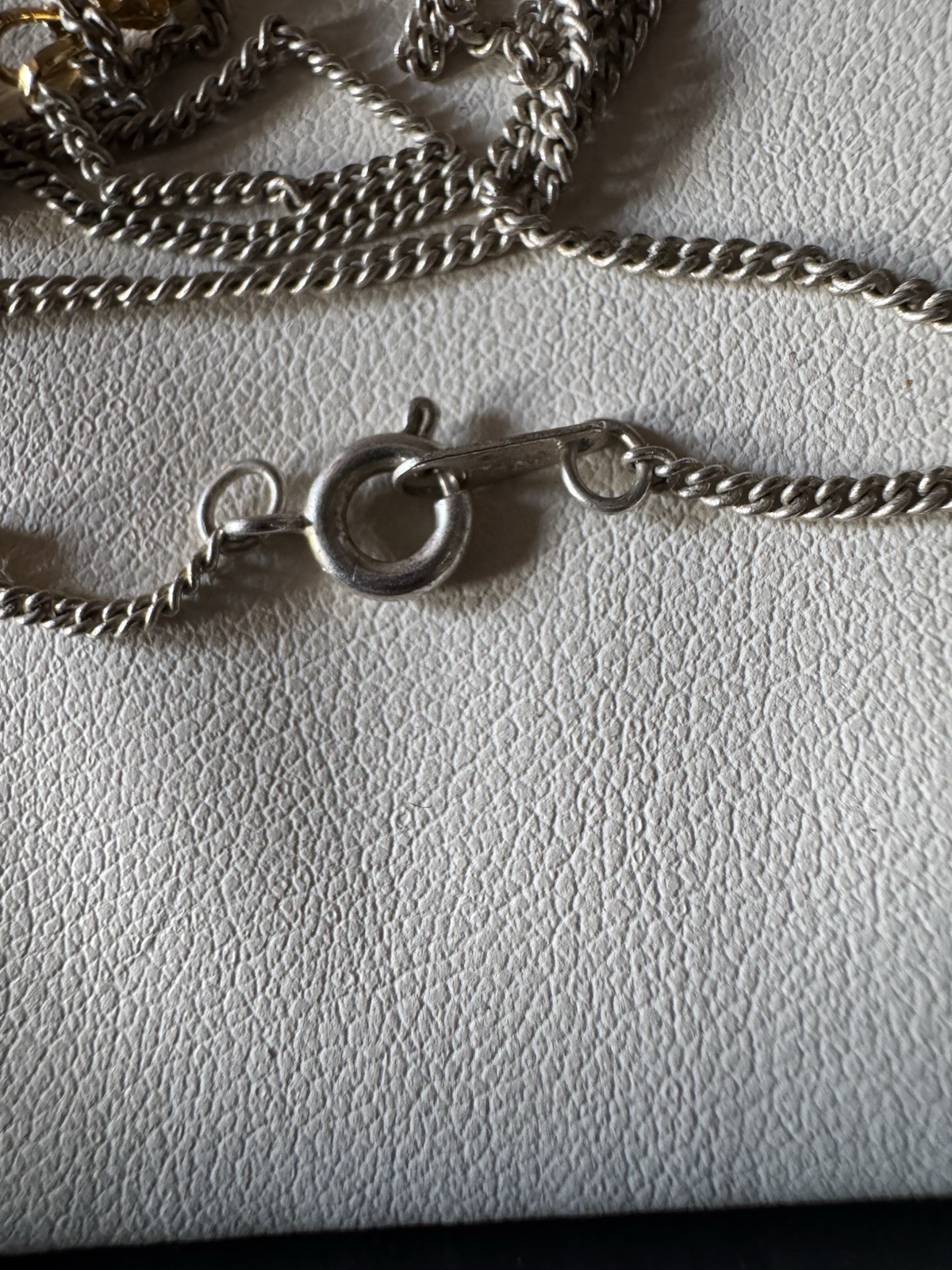 Vintage necklace chain with charm pendant 18″ length