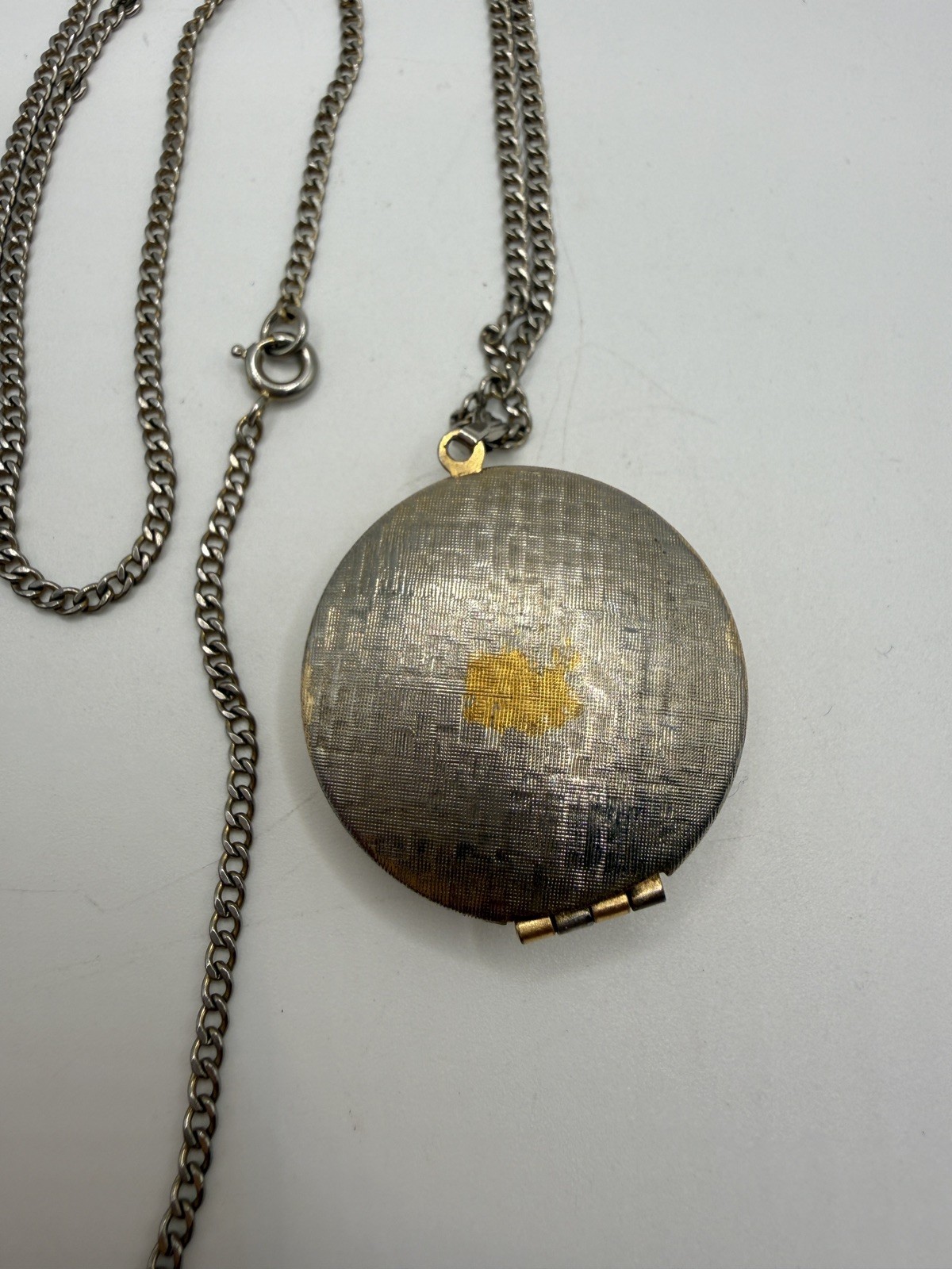 Vintage Gold Tone Round Avon “Here’s My Heart” Perfume Holder Locket Pendant