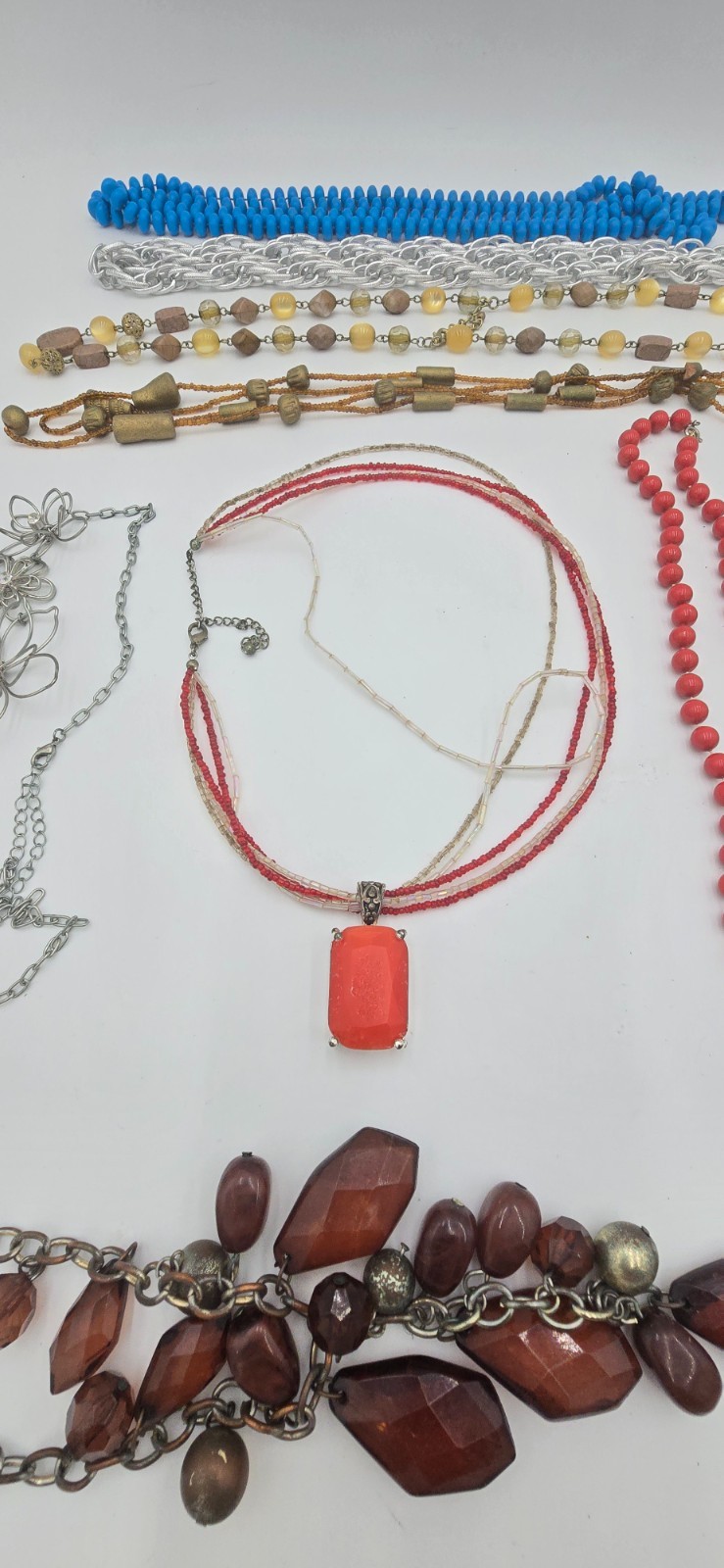 Lot of 15 Vintage Assorted Styles Necklaces Costume Jewelry Sizes Sm/Med/Lrg