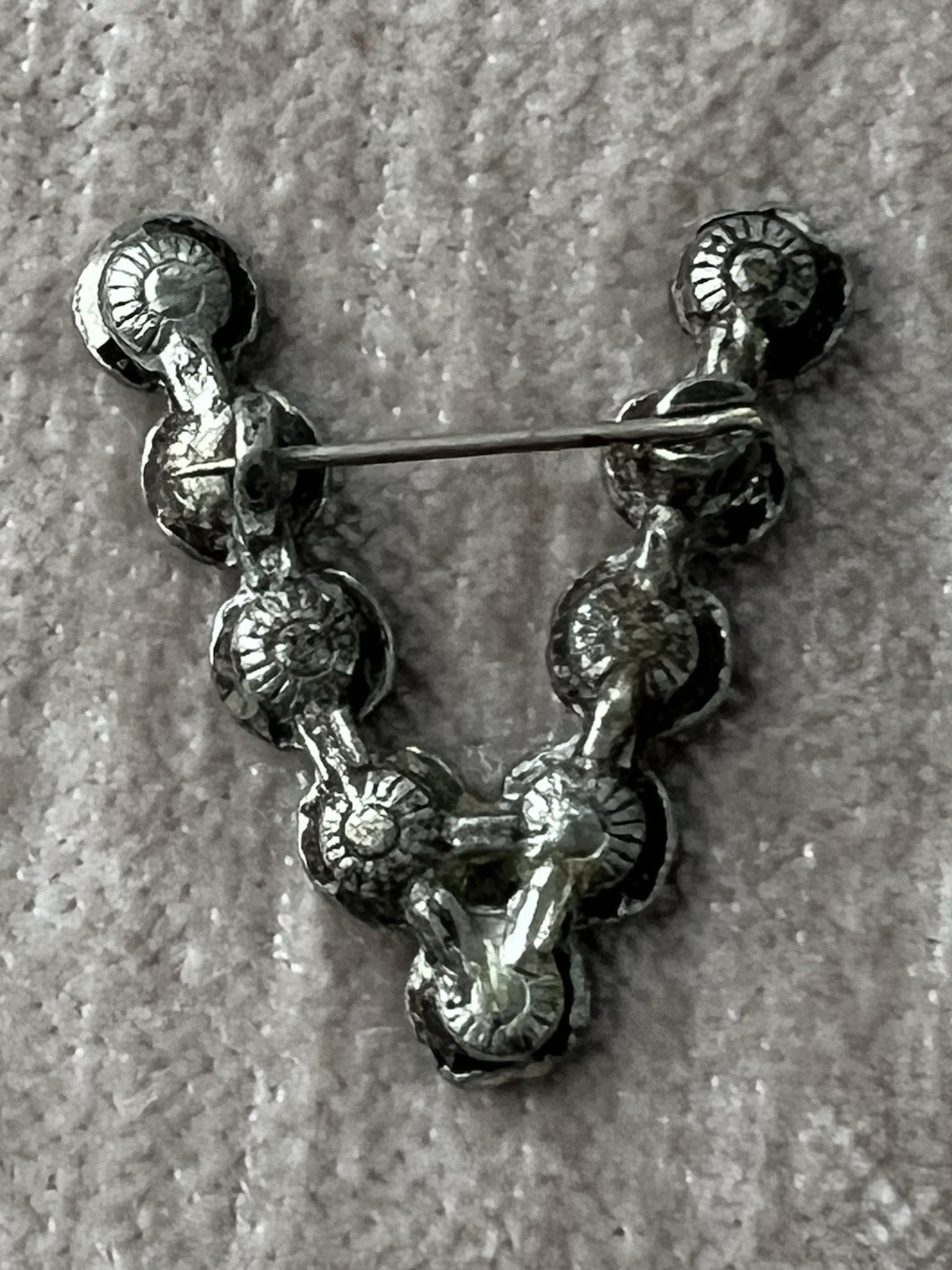 Vintage Little Nemo Brooch Pin Multi-Color Chatham Rhinestones Pot Metal