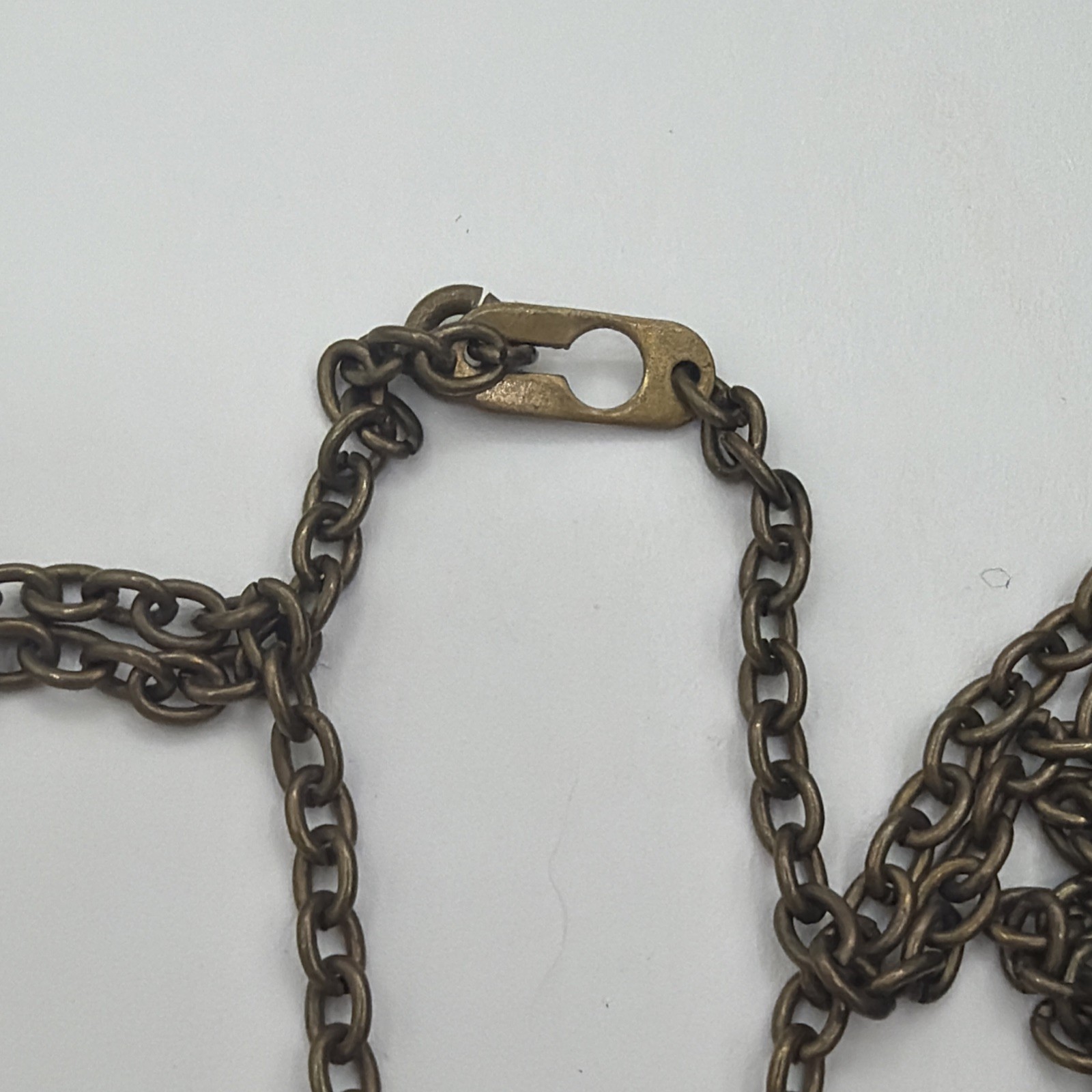Vintage Seppo Tamminen Finland Modernist Necklace Signed Bronze Abstract Pendant