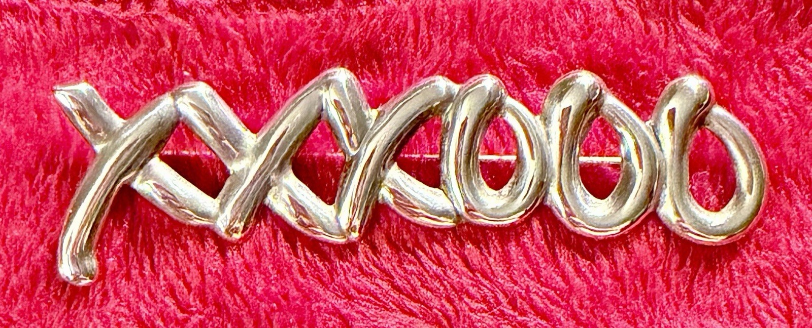 Sterling Silver 925 💋 Kisses & Hugs ~ X’s & O’s Pin Brooch