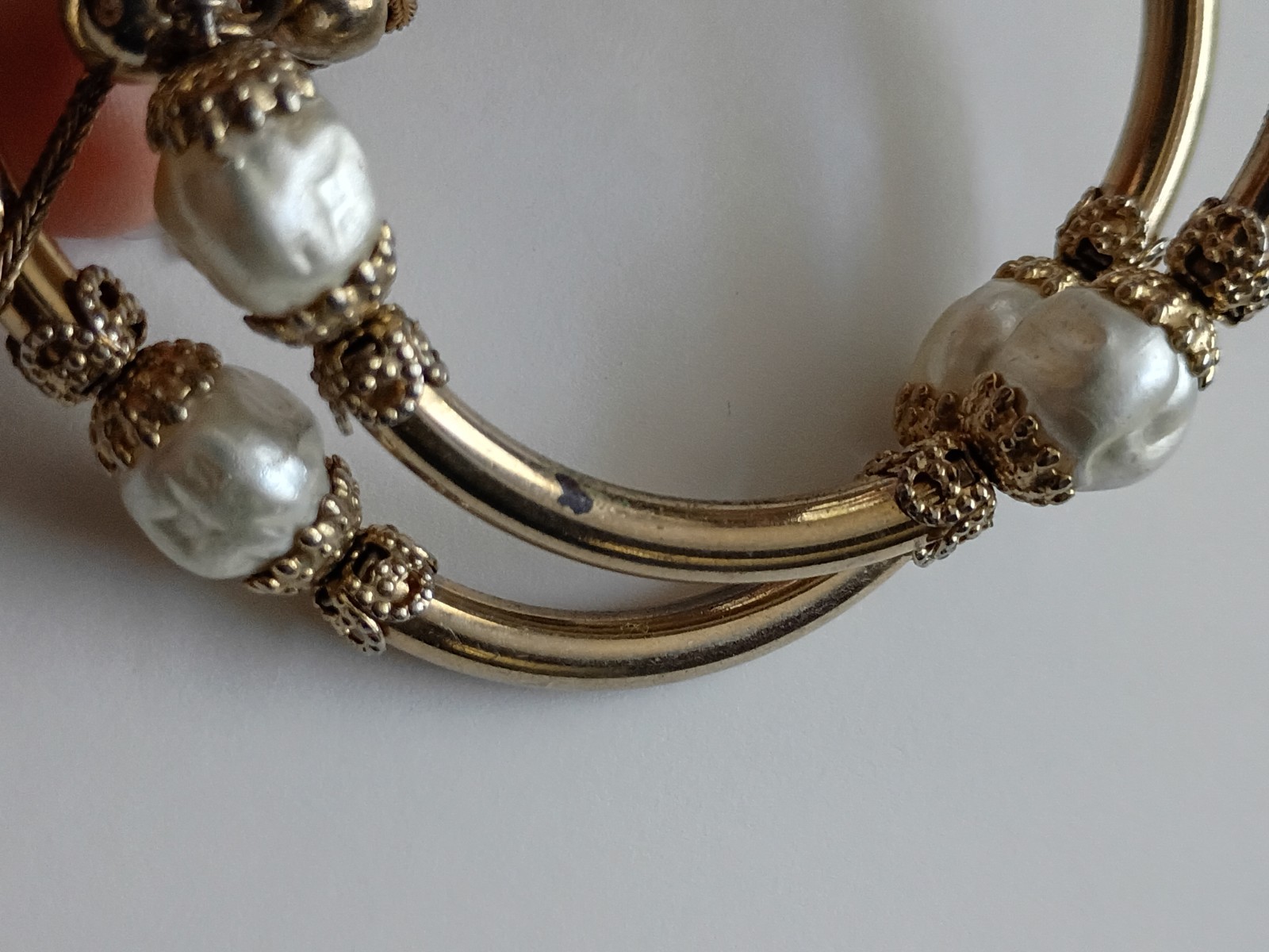 1950s Miriam Haskell Attributed Wrap Bracelet -HAS ISSUES, READ DESCRIPTION