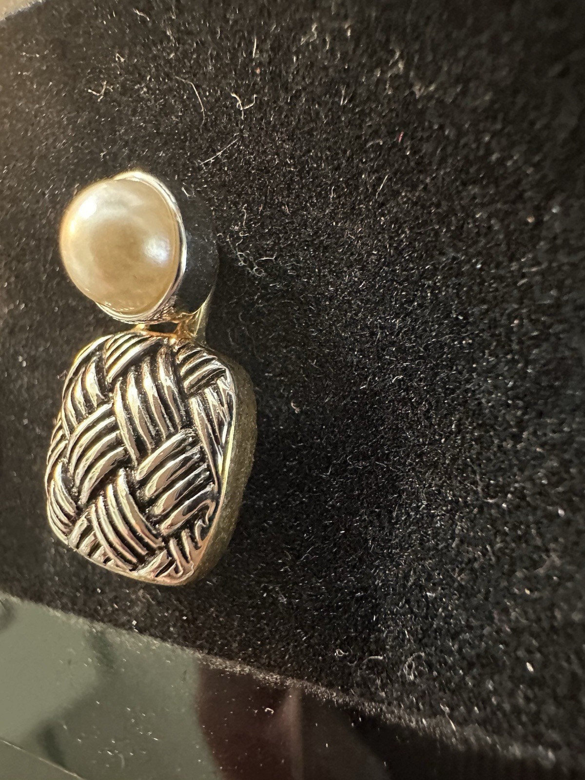 Vintage Mary Kay Gold & Silver Pierced Fashion Earrings