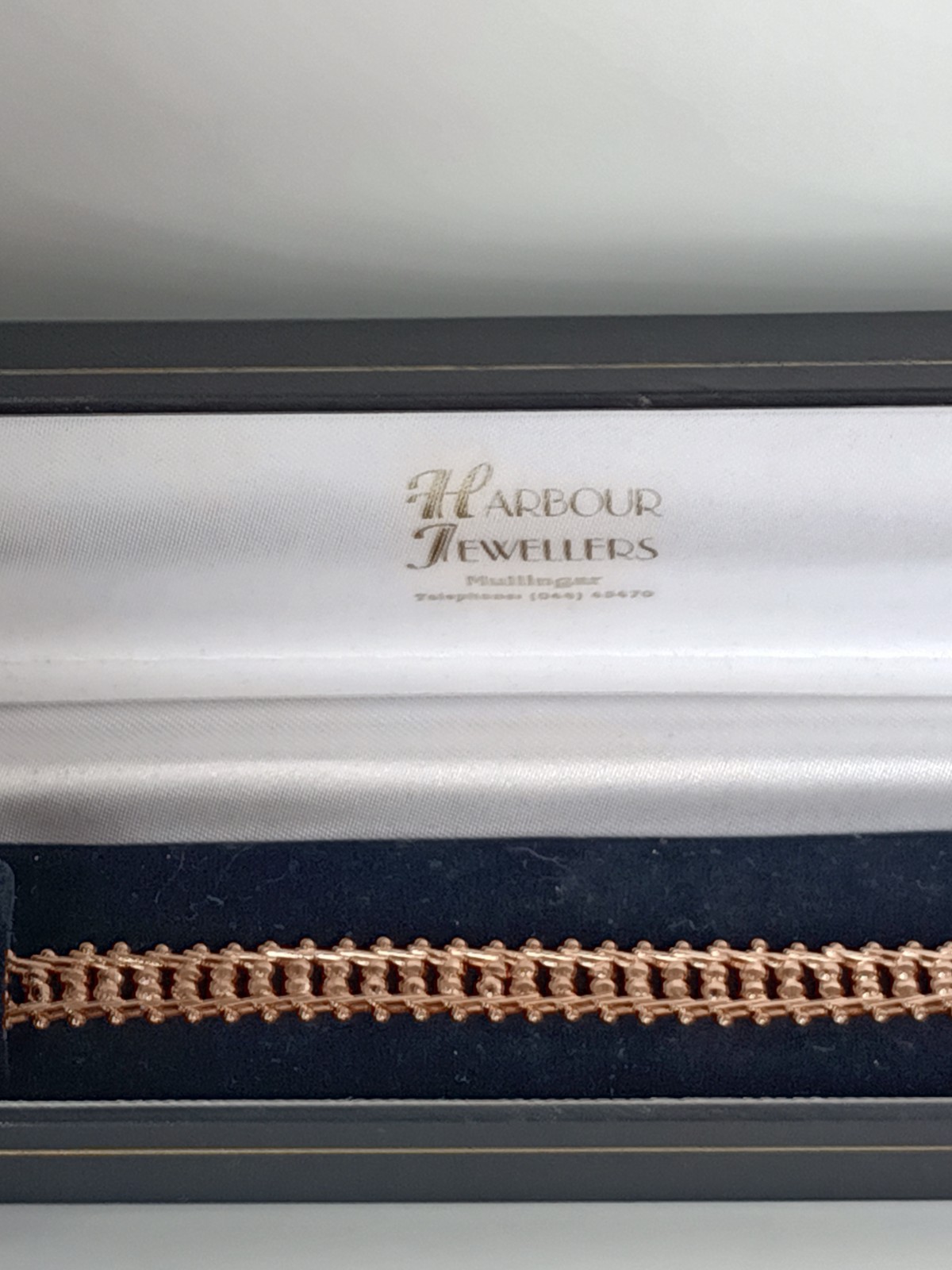 Vintage 1990-s Rolled Gold Bracelet- Hallmarked 585 RG!!