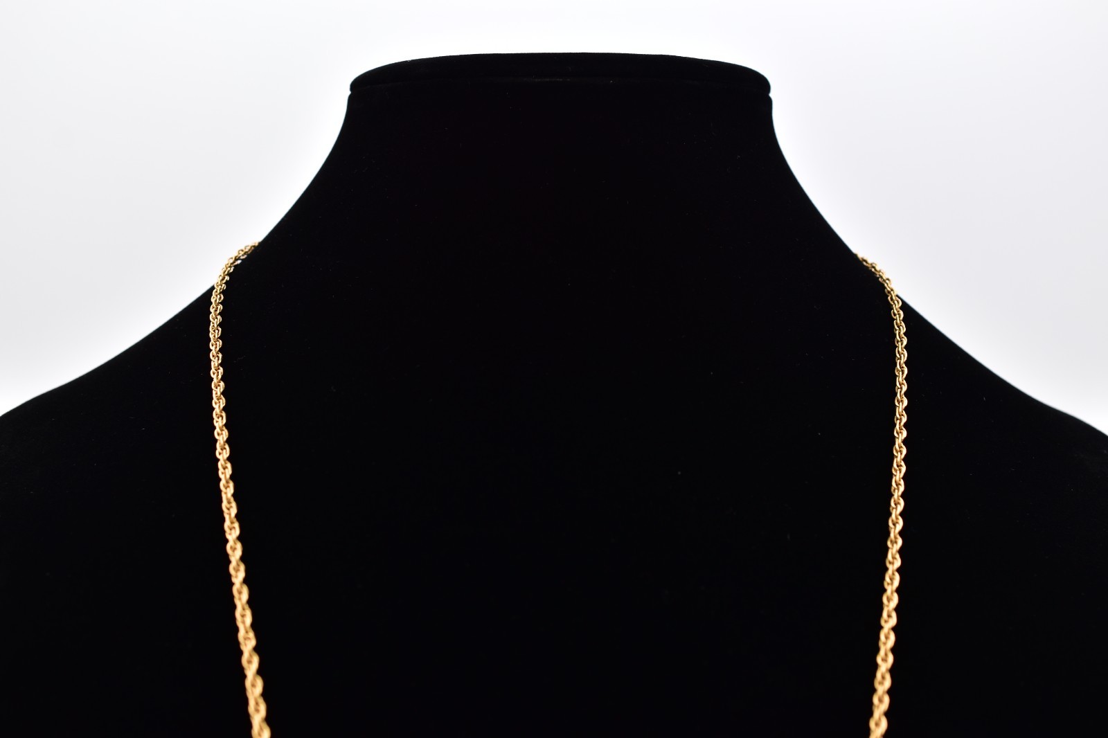 Madewell Wishbone Pendant Necklace Brushed Gold Minimalist Lucky Charm BinBE