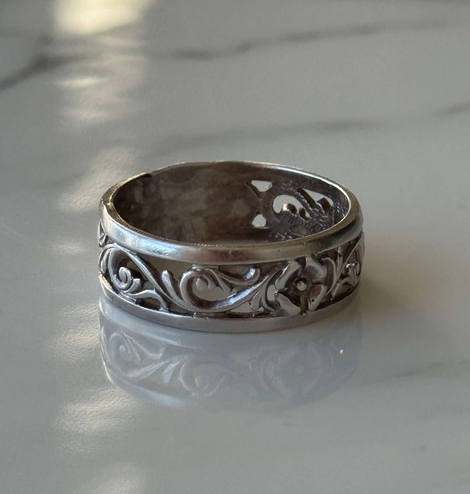 Vintage USSR Ring Silver 916 Size 9 / 19 Soviet Jewelry