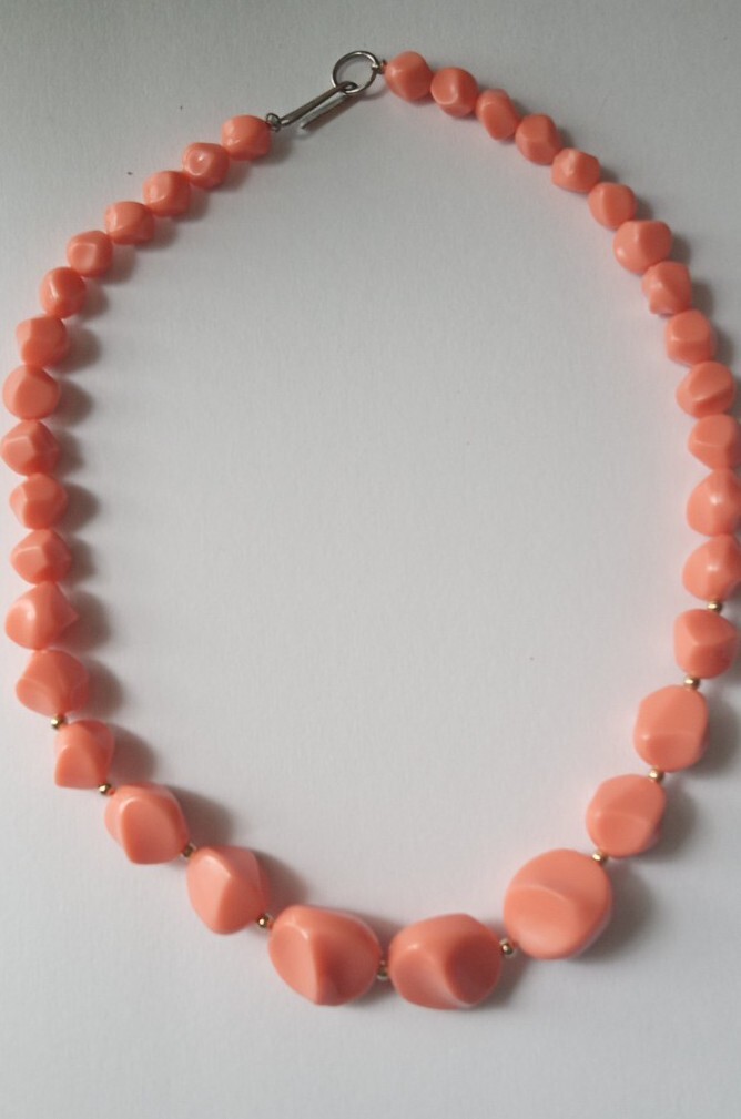 Vintage COLORFUL Beaded Necklaces Lot Of 5 KRAMER Coro Graduated Lucite MCM