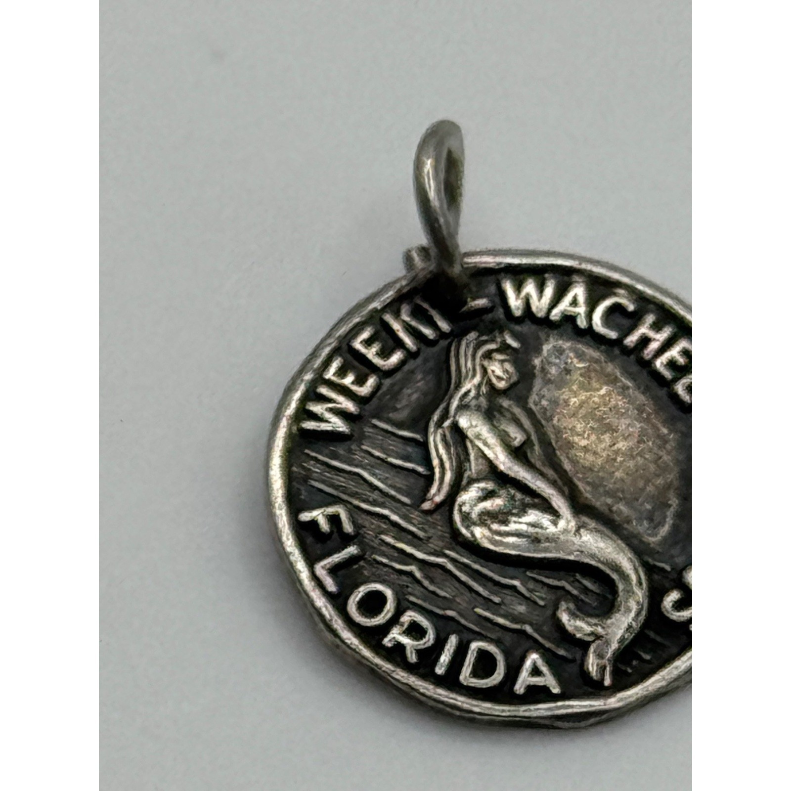 Vintage Weeki Wachee Springs FL Florida Sterling Silver Souvenir Charm