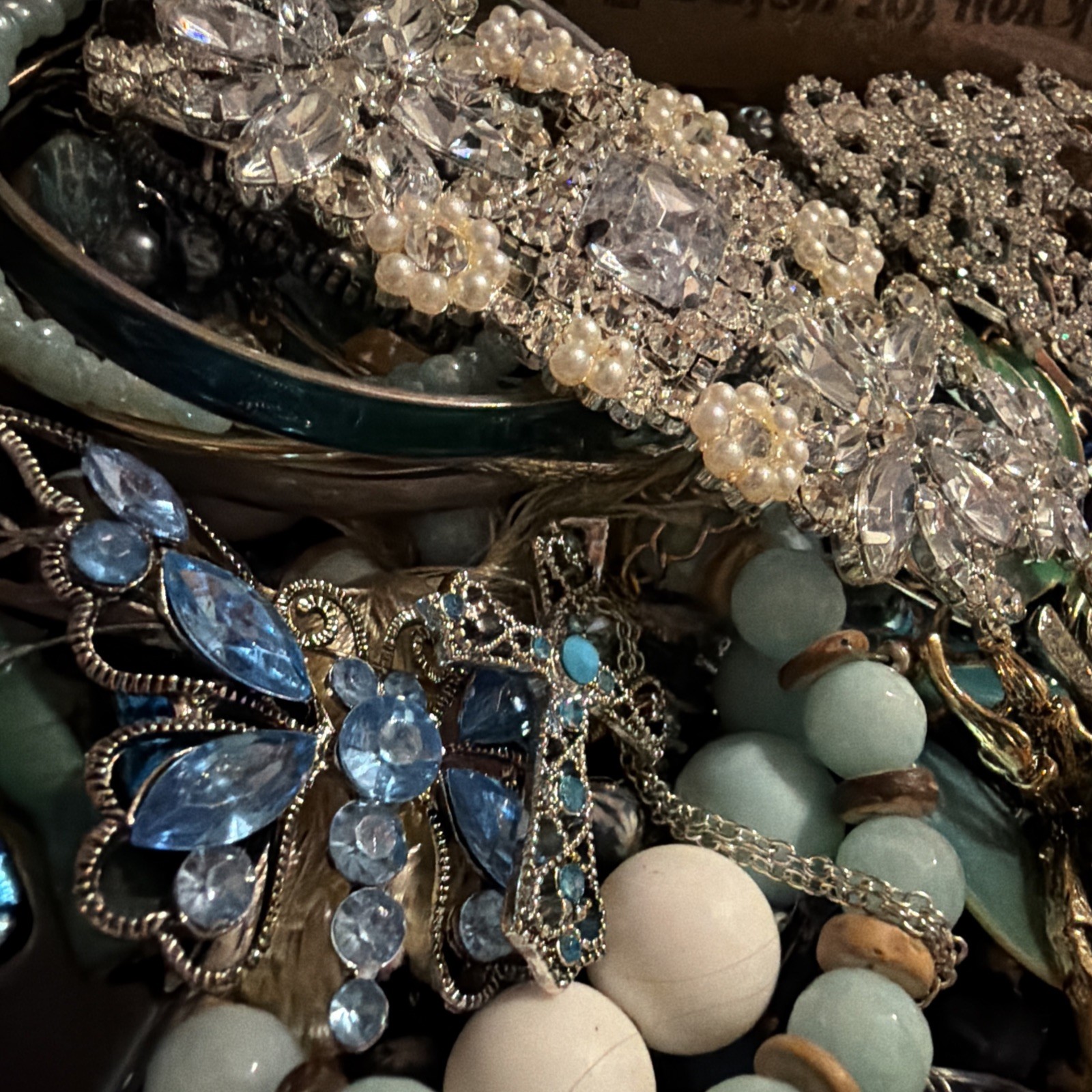 Vintage to Now Jewelry Lot, All Wearable Untested. No Broken. Box A6
