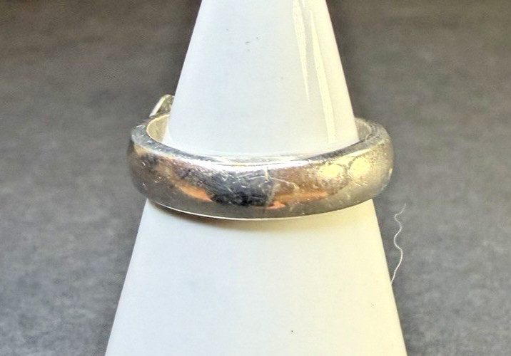 Vintage Blue Lapis Lazuli 925 Sterling Silver Ring Size 5.5