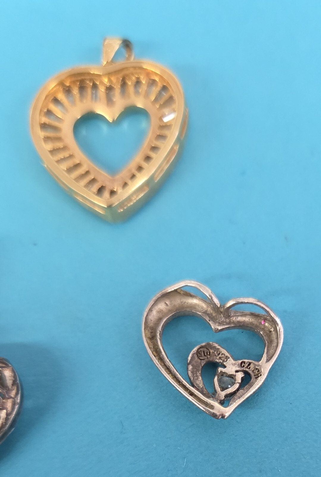 Sterling Silver Heart Shape Design Variety Fashion Charms / Pendants / Locket