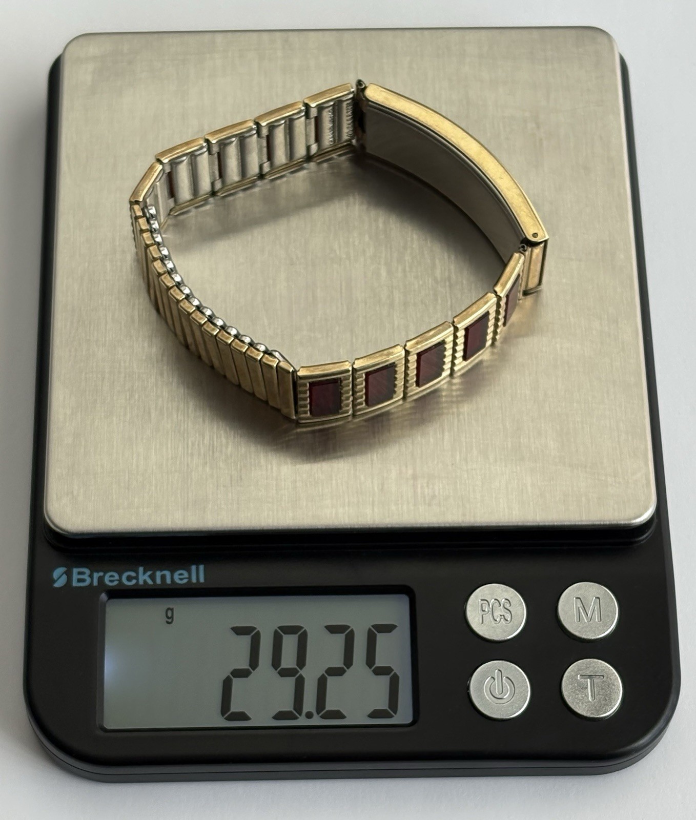 Spiedel 10k Gold Filled ID Hidden Secret Photo Bracelet 1950s MCM Expandable VTG