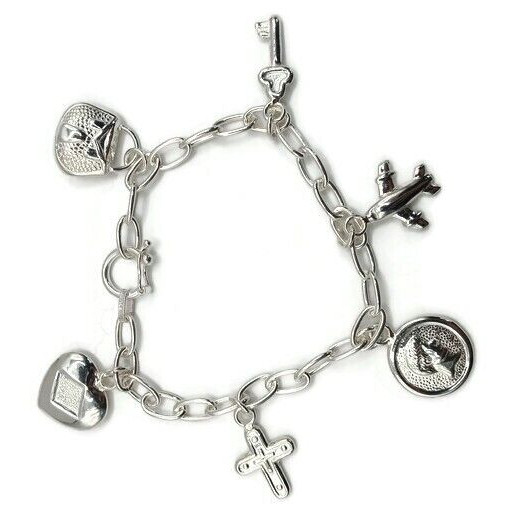 Unisex 950 Sterling Silver Travel Bracelet