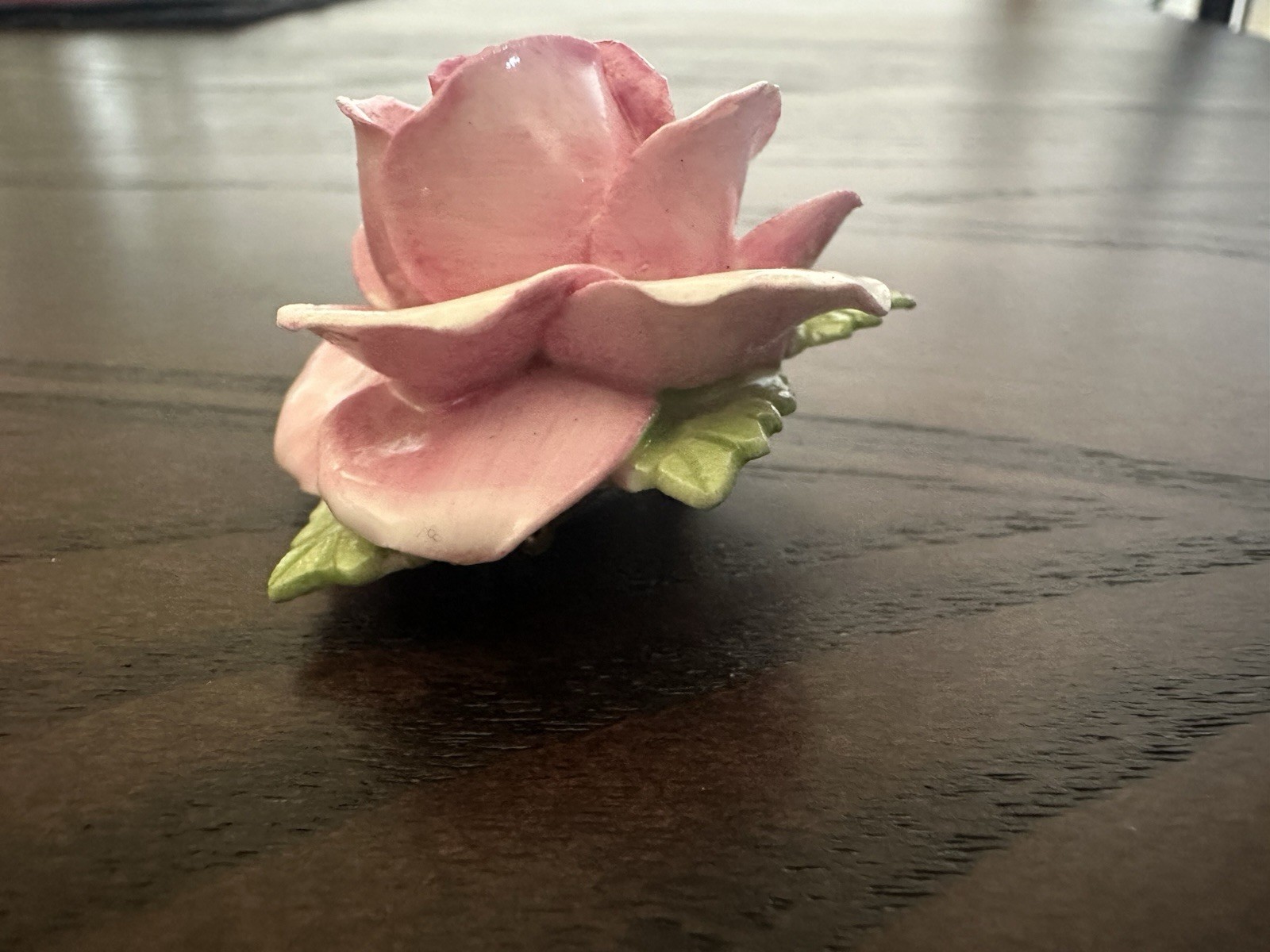 Vintage Coalbrook Bone China Brooch Pink Rose Made In England