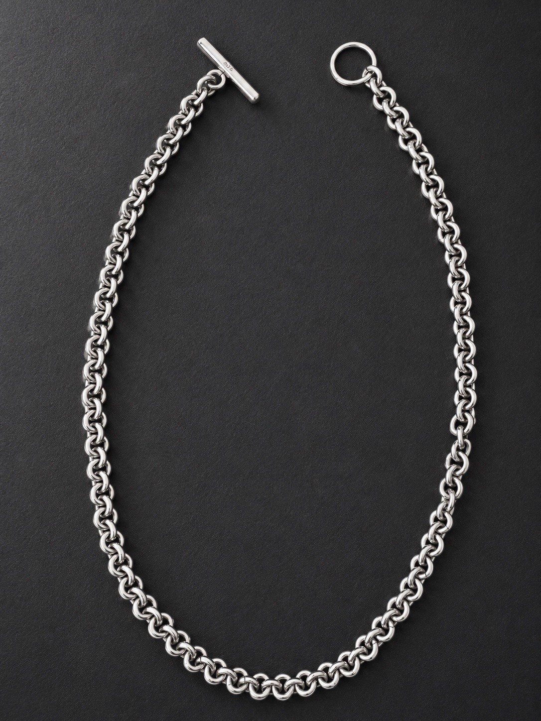RARE Vintage Mexico 925 Sterling Silver Heavy Rolo Chain Necklace 55.6g