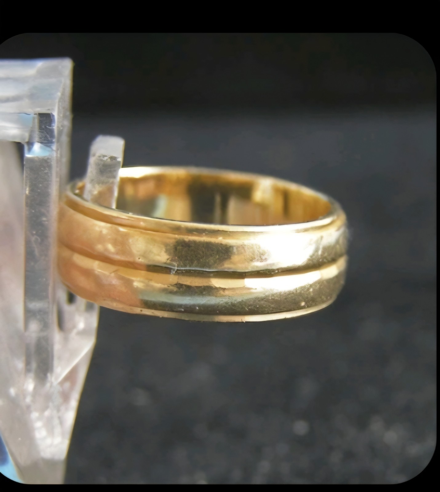 Vintage 14k Yellow Gold Wed-lok Wedding Ring Size 6 & 4.9 Grams 6 mm wide