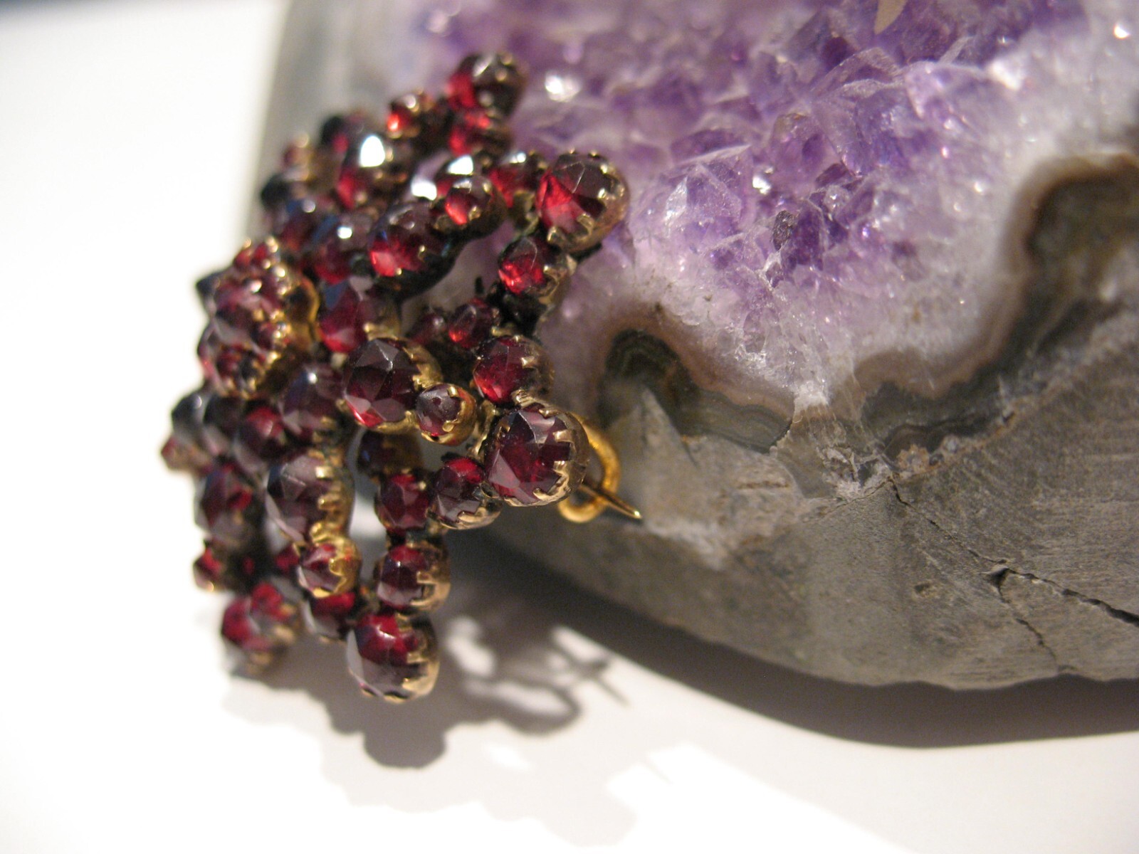 Victorian 1890’s Garnet Star Pin/Brooch