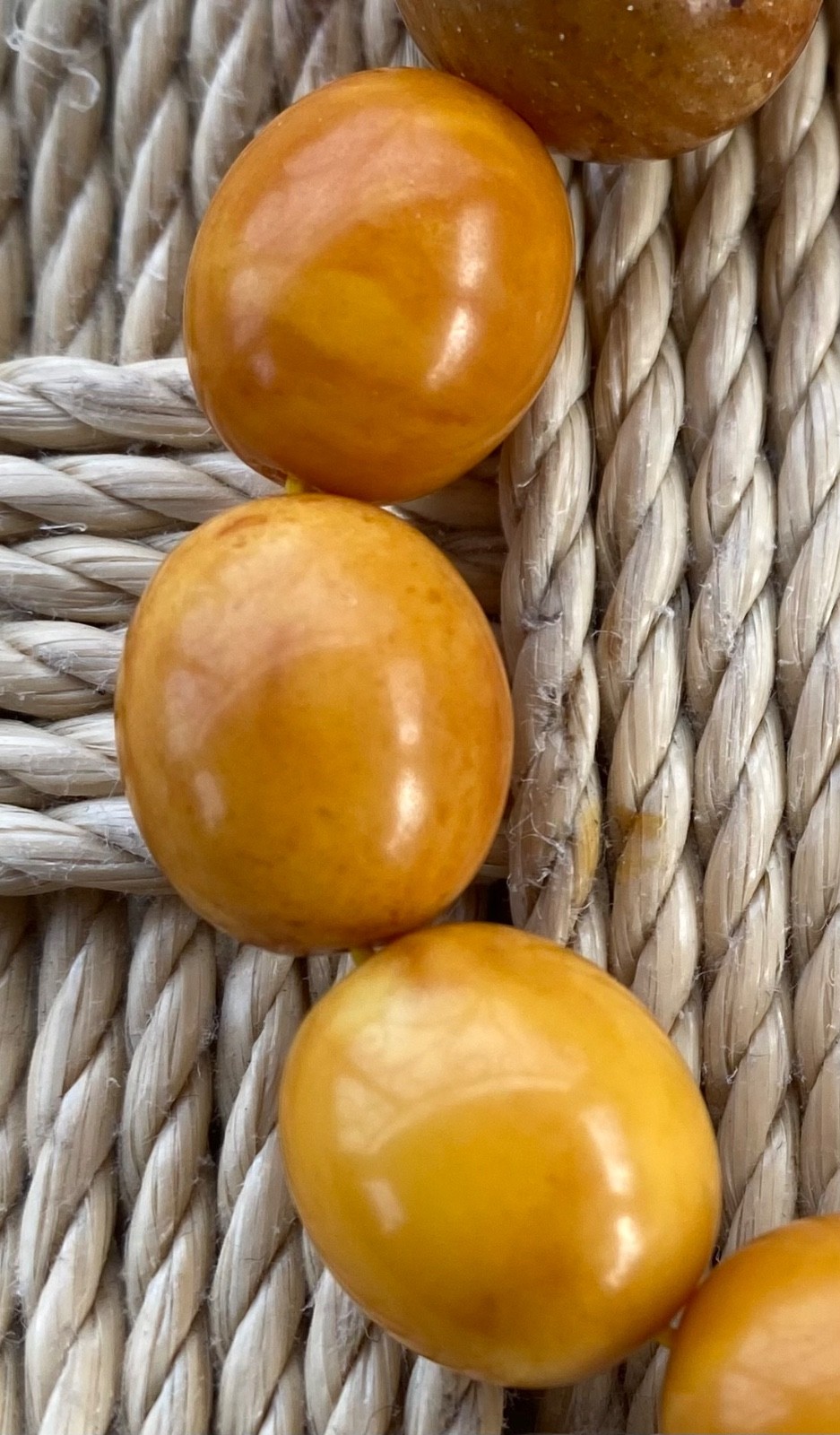 Vintage Baltic Amber Bracelet Ancient Pressed Amber Beads 18.7 grams