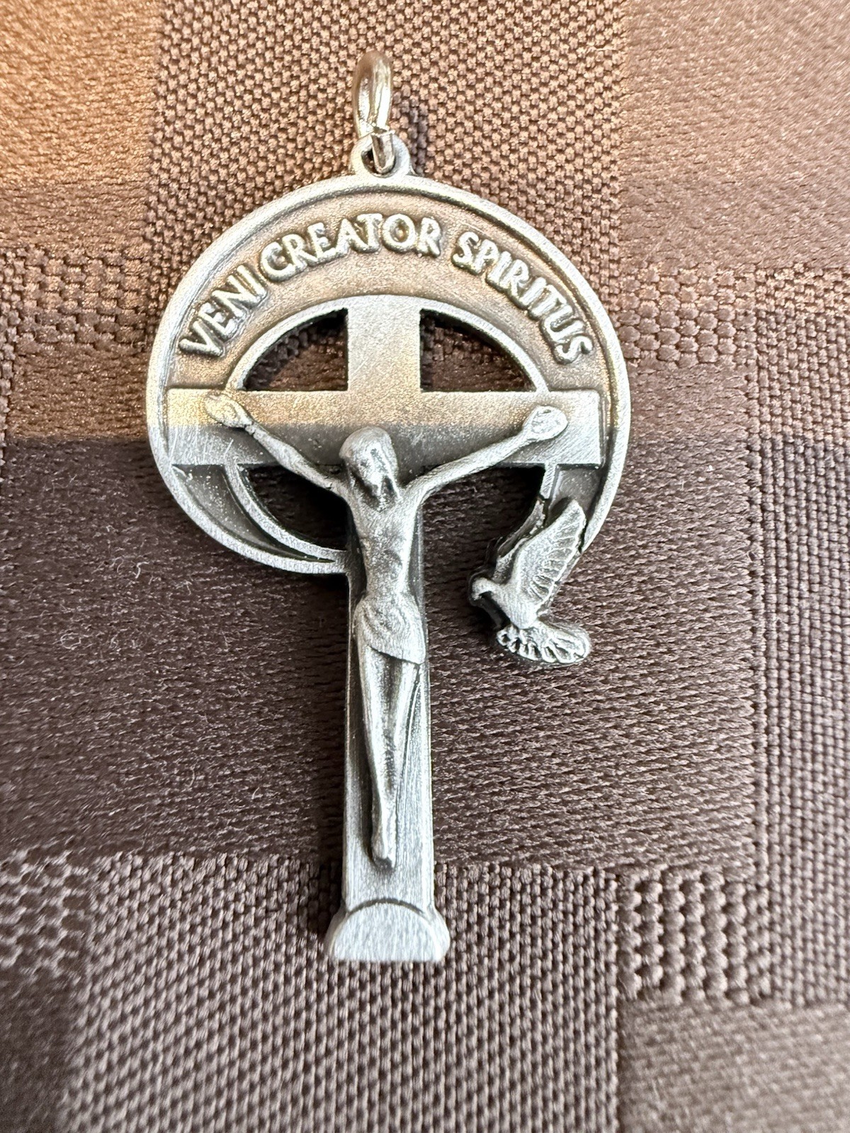 Vintage Catholic CharismaticRenewal Pendant Solid PewterCanada NEW