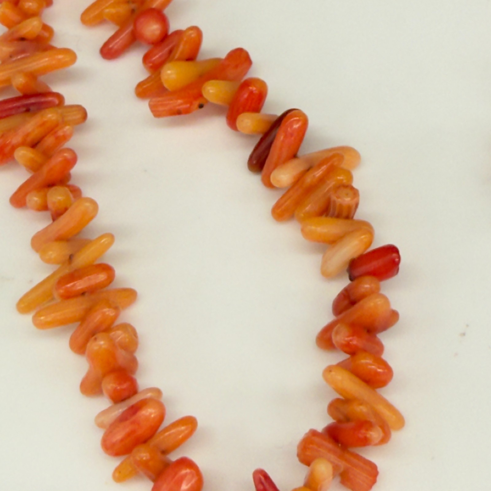 Vintage African Turquoise Necklace Flower and Coral Beaded Chain 16 Inches