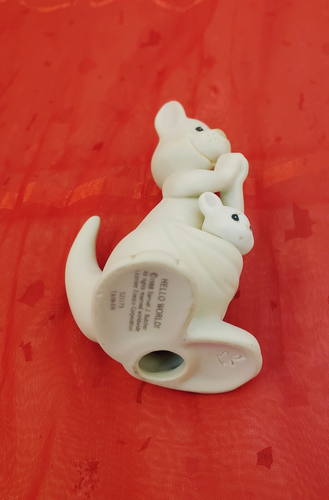 Vintage Collectable 1988 Samuel J. Butcher ENESCO HELLO WORLD Porcelain Figurine
