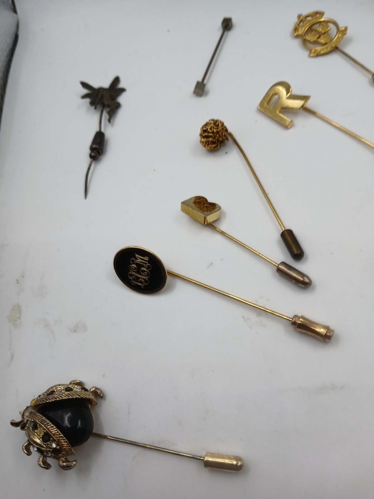 Wholesale Lot of Assorted Vintage Hat Pins. Lady Bug. Rhinestones and More