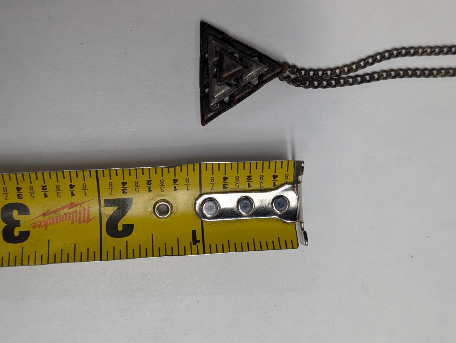 Triangle Pendant Necklace Geometric Pyramid Hipster Chain Charm Triangles Stack