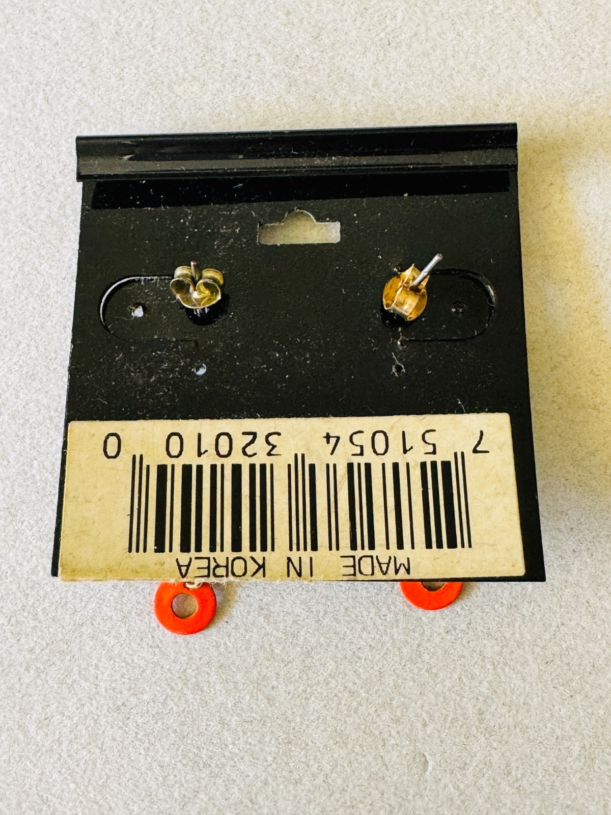 Vintage 1980s OUT OF CONTROL TM Colorful Metal Dangle Pierced Earrings Orig Card